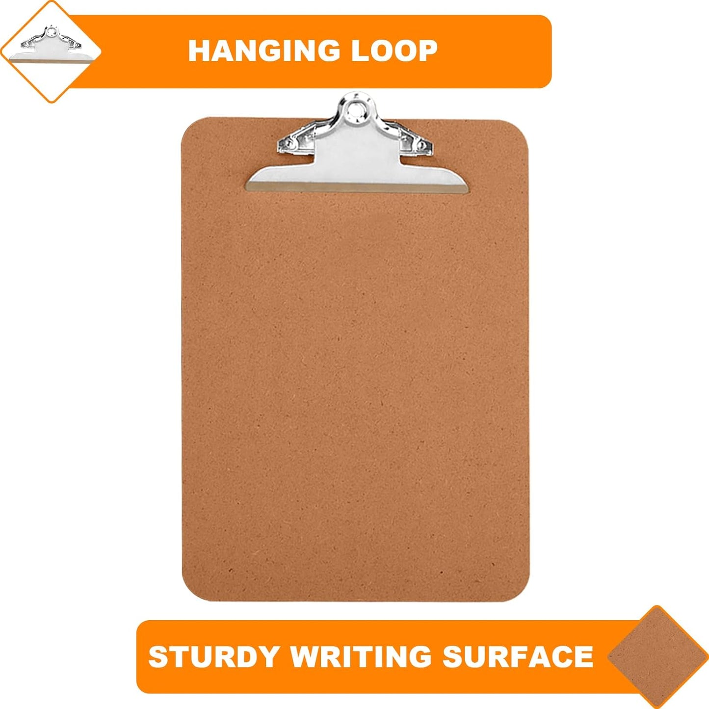 Clipboards, HERKKA 15 Pack Hardboard Office Clipboards Butterfly Clipboards Standard A4 Letter Size, ECO Friendly