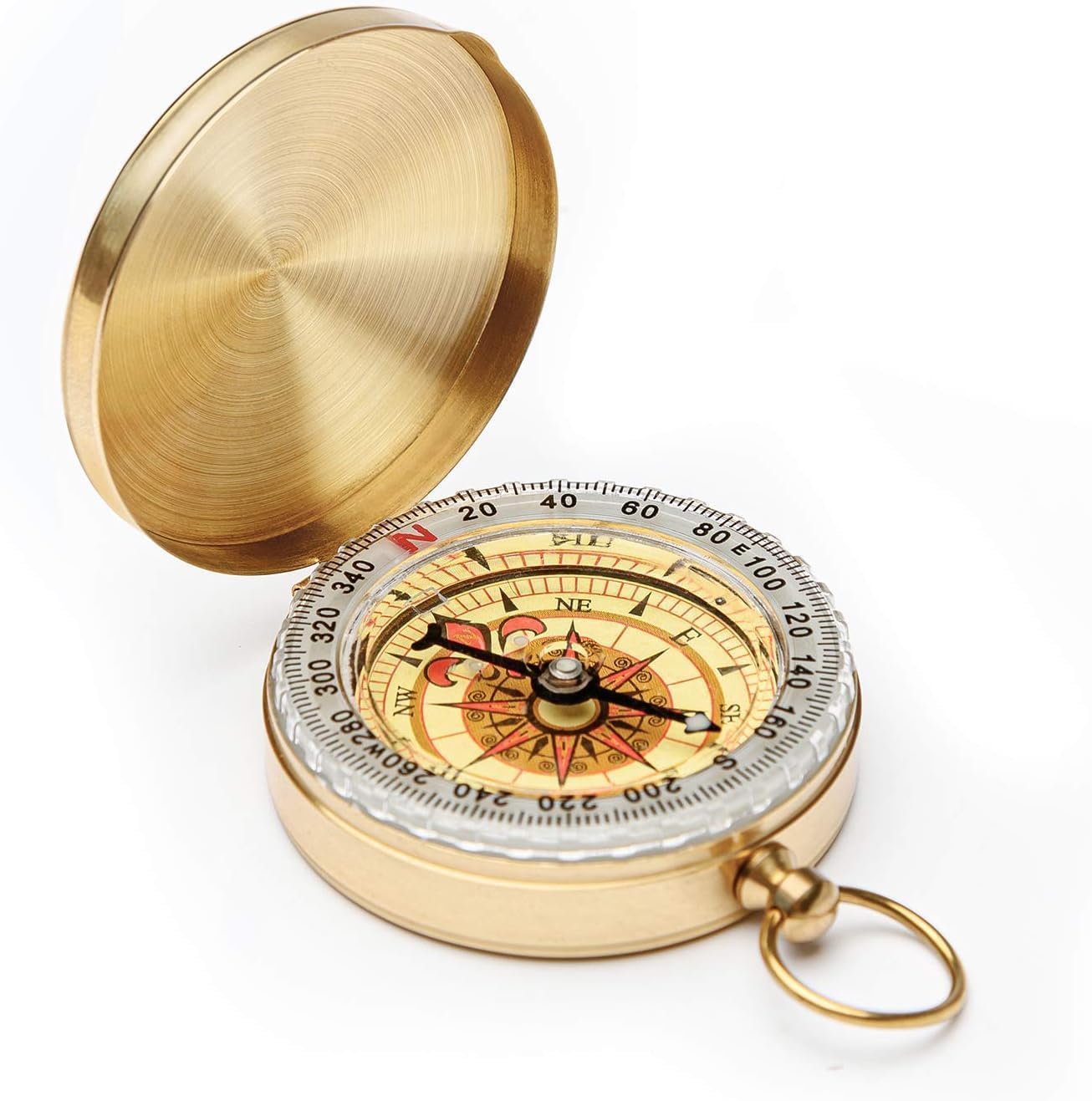 Camping Survival Compass Metal Compass Kids Compass for Hiking Camping Hunting Outdoor Military Navigation Tool