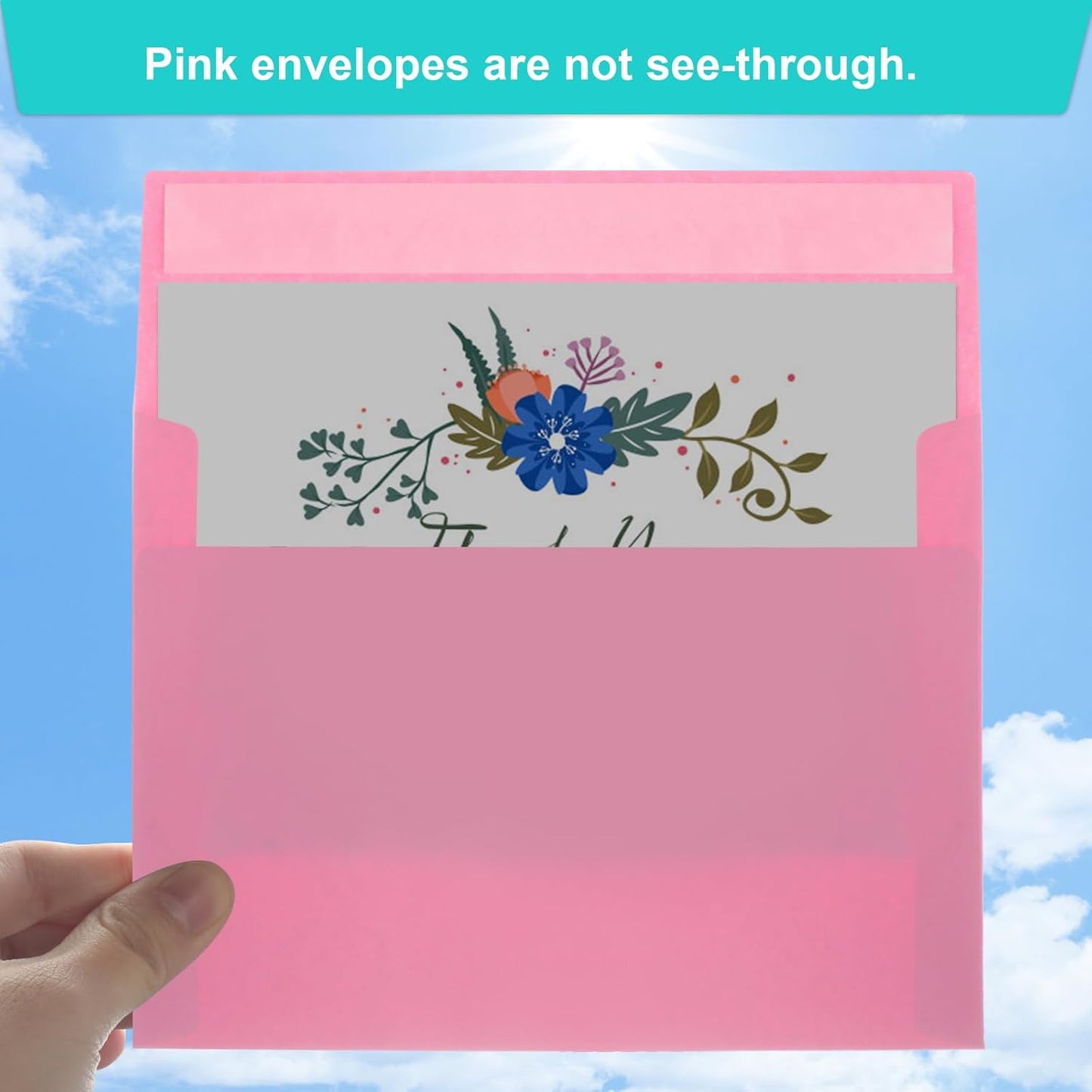70 Packs of Invitation Envelopes, A2 Envelopes Pink, Postcard Envelopes, Envelopes for 4.5x5.5 Cards, Envelopes for Invitations, Envelopes Self Seal for Photos RSVP, Greeting Cards