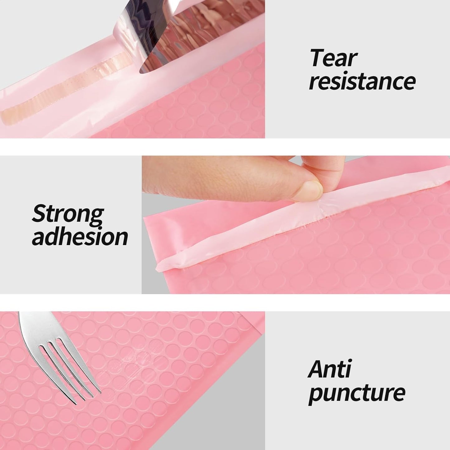 Bubble Mailers 8.5x11inch 40Pack Pink Bubble Mailers Self-Seal Padded Mailing Envelopes Bubble Opaque Padded Mailer for Small Businesses to Package and Mail Jewelry Cosmetics#2
