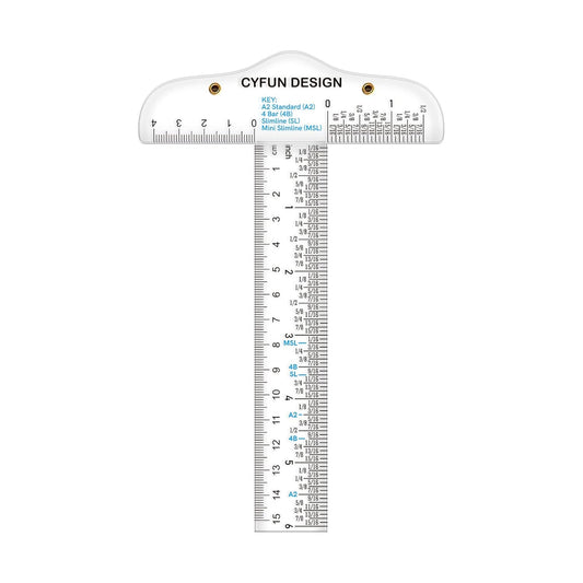 6 Inches Acrylic Clear T-Square Ruler,1 Pack,T Square Ruler,Transparent,T Ruler,for Crafting Drafting and General Layout Work Art Framing & Drafting Scrapbooking Crafting Arts Crafts Supplies Tools