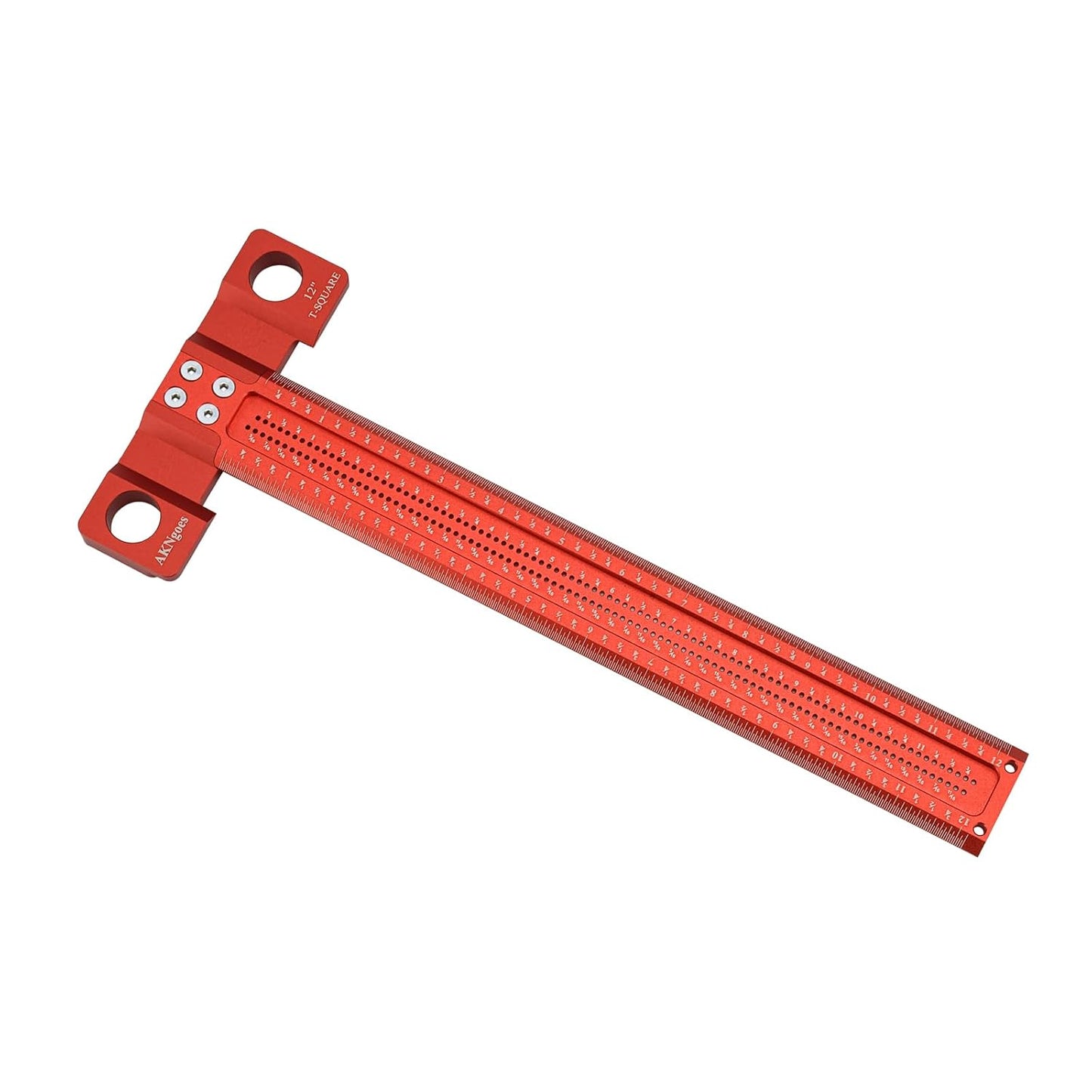 Woodworking Scriber T-Square Ruler 12in with Thoughtful Support Lips, Architect Ruler for Carpenter Work, Layout and Measuring Tools…