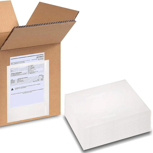 PSBM 1,000 PCS 10 x 12 Inch Clear Self-Adhesive Packing List Envelopes, Plastic Shipping/Mailing Pouch Enclosed Bags for Packing Slips Invoice Label