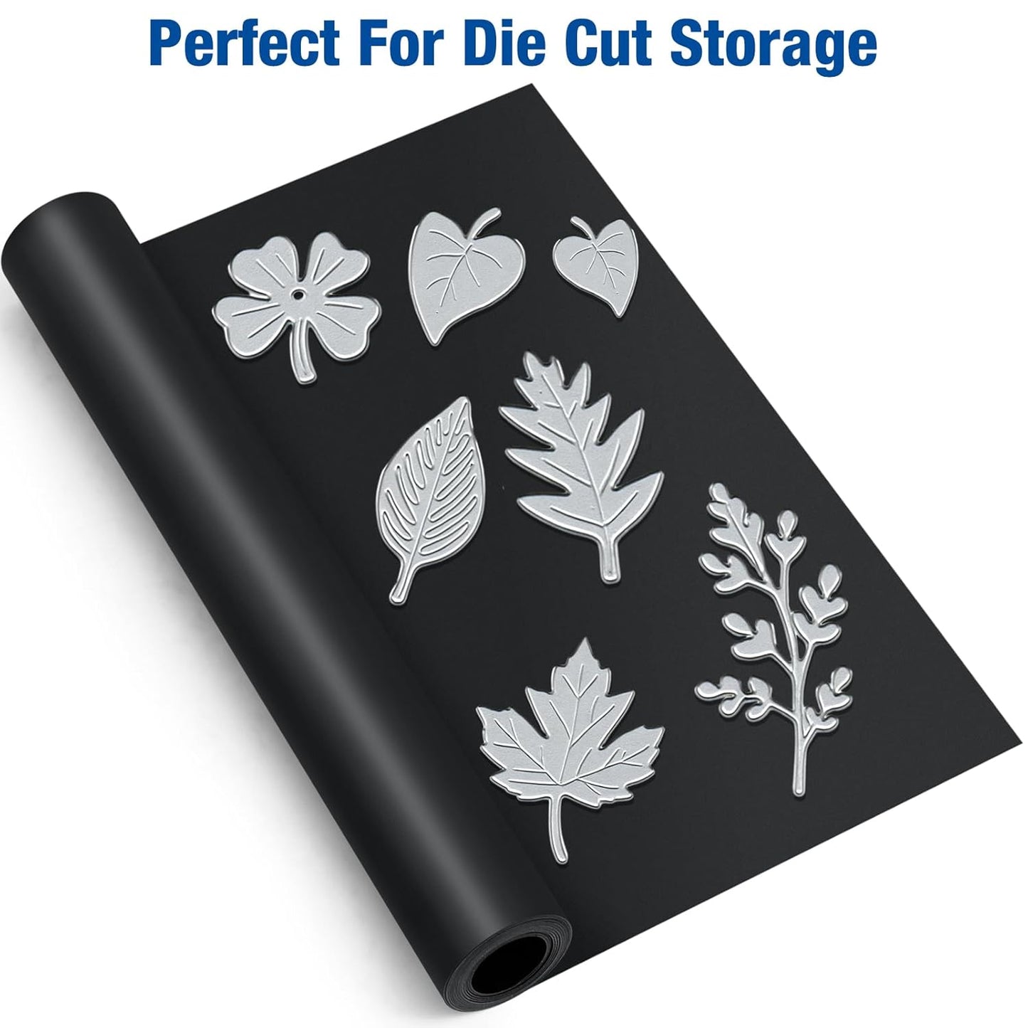Amylove 16" x 5 ft Extra Large Magnetic Sheets for Crafts Non Adhesive 30 Mil Flexible Sheets for Die Cuts Arts Crafts Refrigerator and Metal Cutting Die Storage