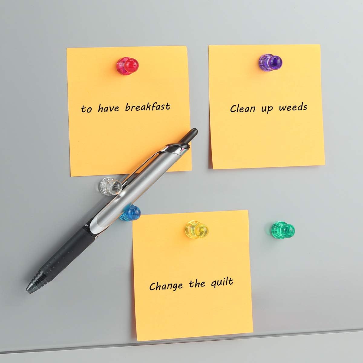 Ant Mag Magnetic Push Pins Strong Push Pin Magnets for Fridge Whiteboards Calendars Maps in School & Office Pack of 18 Brown