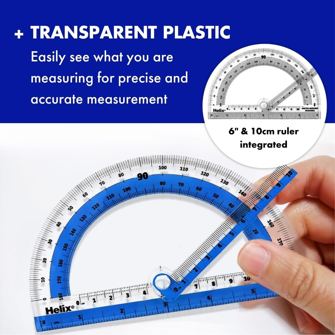 Helix - Swing Arm Protractor - 180 Degree Rotation