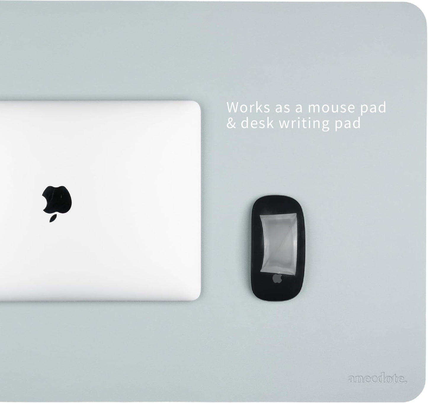ANECDOTE Vegan Leather Desk Pad - 23.6"x17" Desk Mat for Your Office. This Quality Large Mouse Pad has Chic Elegance, Professional Look & Satisfying Touch - The Perfect Leather Mouse Pad for You!