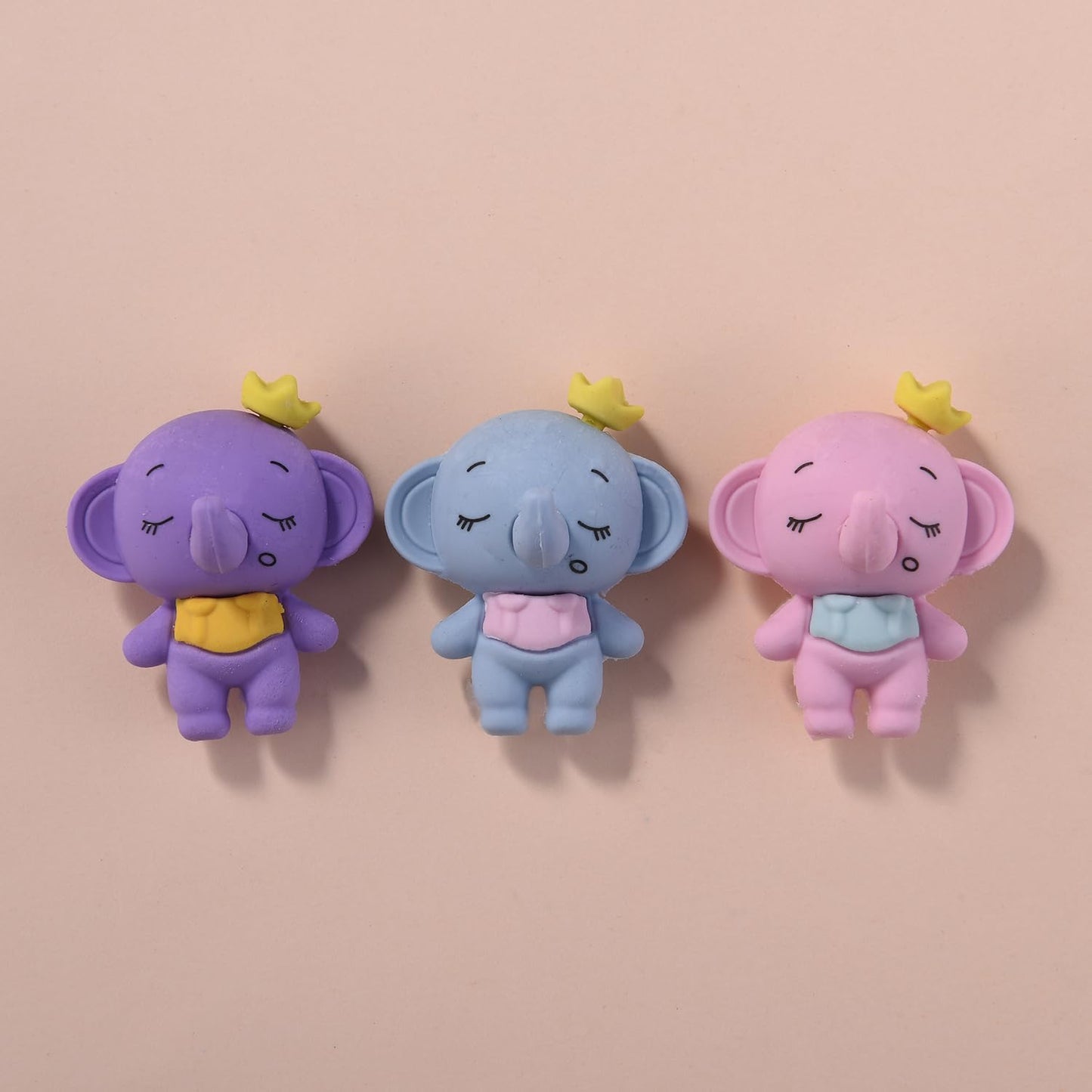 18 Pack Elephant Model Eraser for Kids, 3D Animal Take Apart Erasers for Boys and Girls, Fun School Supplies Prize Gifts Party Favors