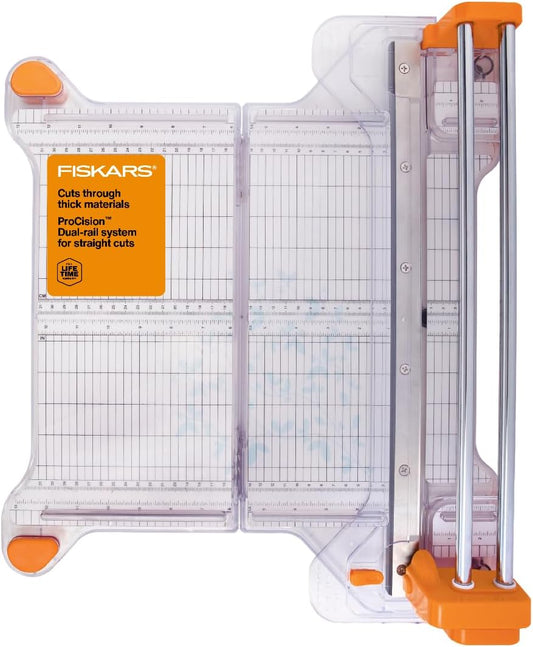 Fiskars ProCision Rotary Bypass Trimmer, 12-Inch, orange