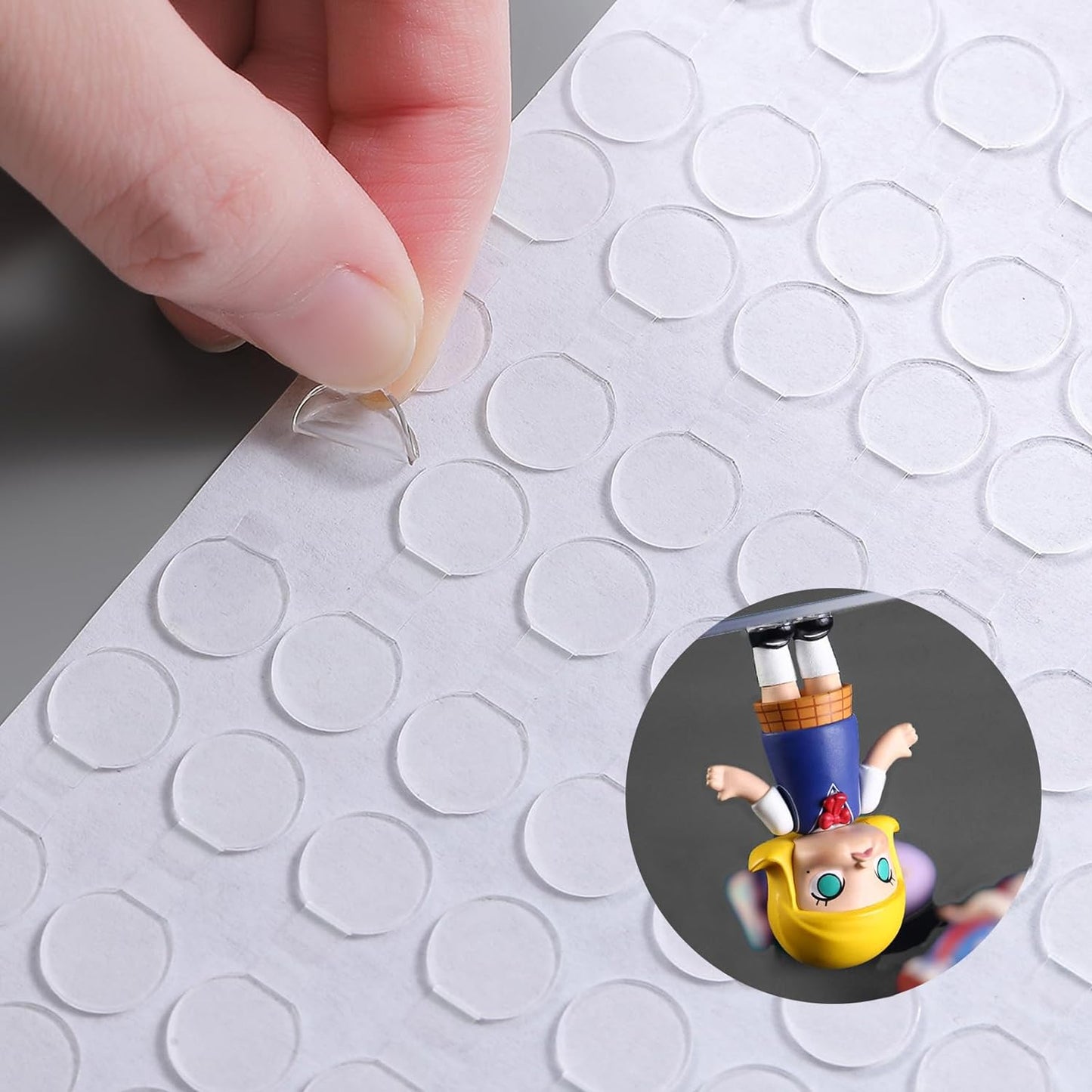 Adhesive Stick dots Two-Sided Sided Mounting Putty Stick Tack for Wall Hanging Crafts Balloons Festival Party Decorations,Clean Removable(0.79"*0.79"-480)