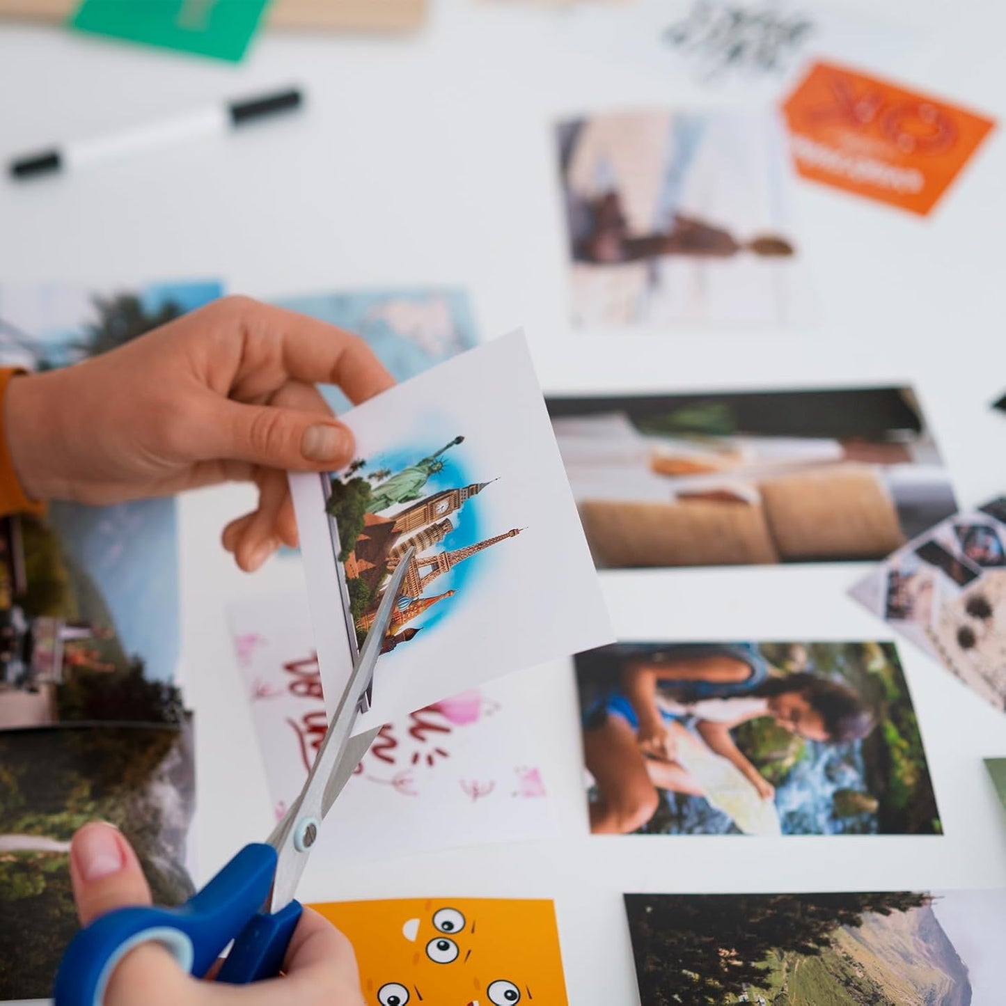 Printable Magnetic Sheets 8.5x11 Inches, 15 Sheets Glossy Print Paper Non-Adhesive Backing, 12mil Thickness for Inkjet Printers DIY Flexible Magnet Photos