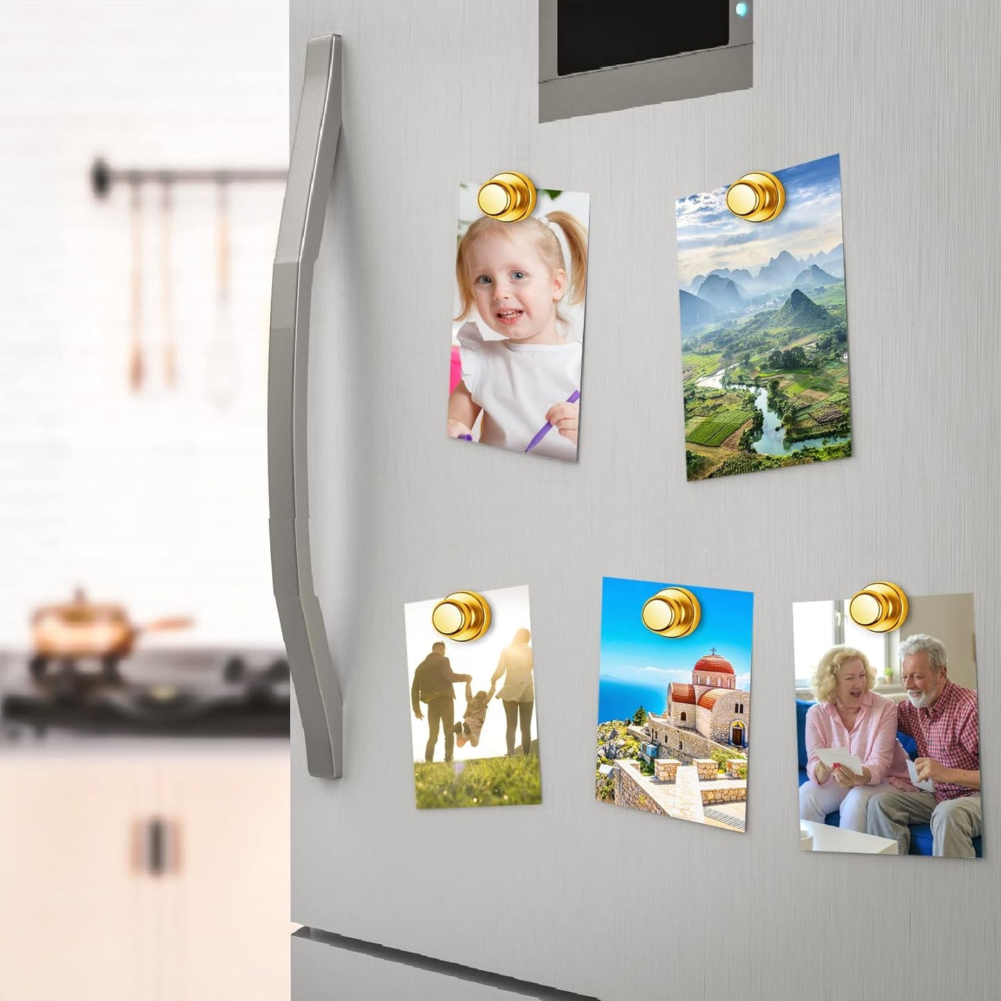 12 Pack Refrigerator Magnets Fridge Magnets Whiteboard Magnets Small Magnets Magnetic Push Pin, Office Magnets Push Pins Magnets for Whiteboard, Fridge, Office, School