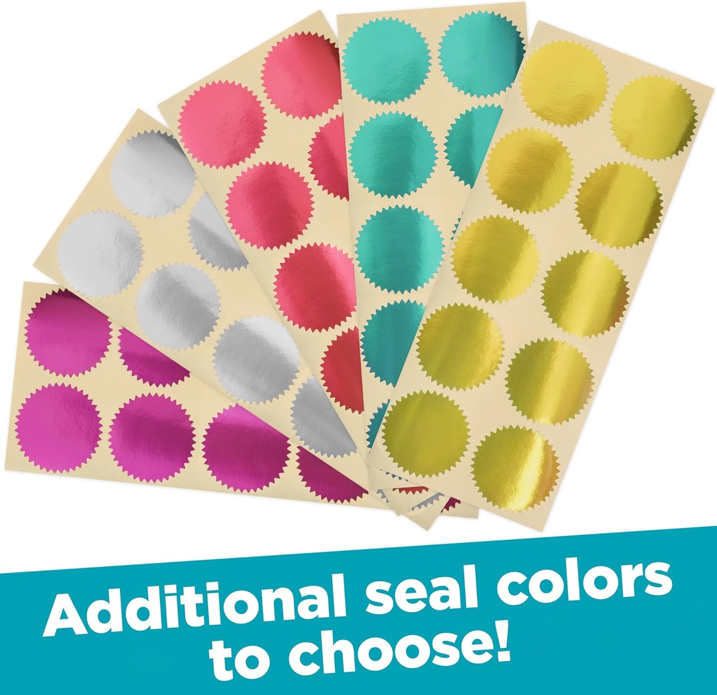 MaxMark Notary Seal Round Embosser for Missouri State - Includes Gold Burst Seal Labels (50 Count)