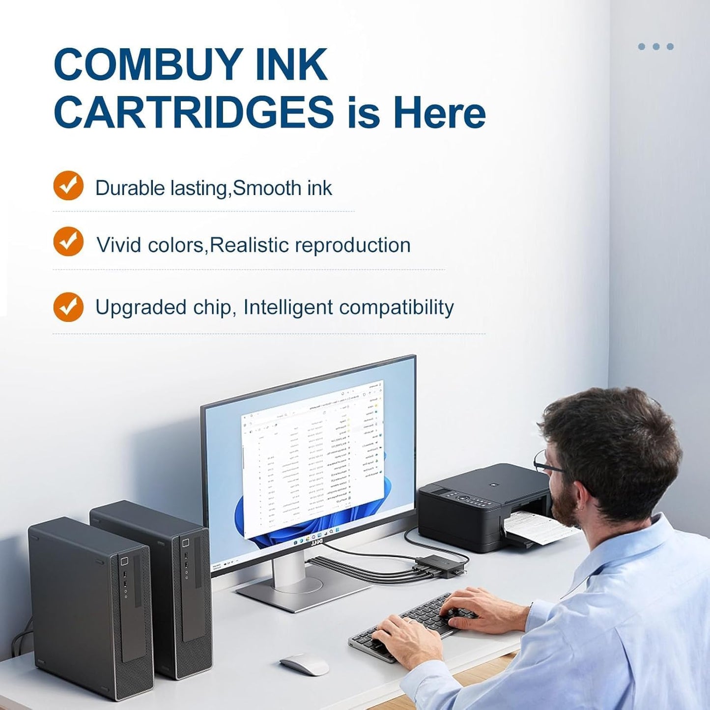 822XL Ink Cartridges Combo Pack Remanufactured Replacement for Epson 822XL Ink Cartridges 822XL Work for Epson WF-3820 Printer WF-4820 WF-4830 WF-4833 WF-3823 WF-4834 (5 Pack)
