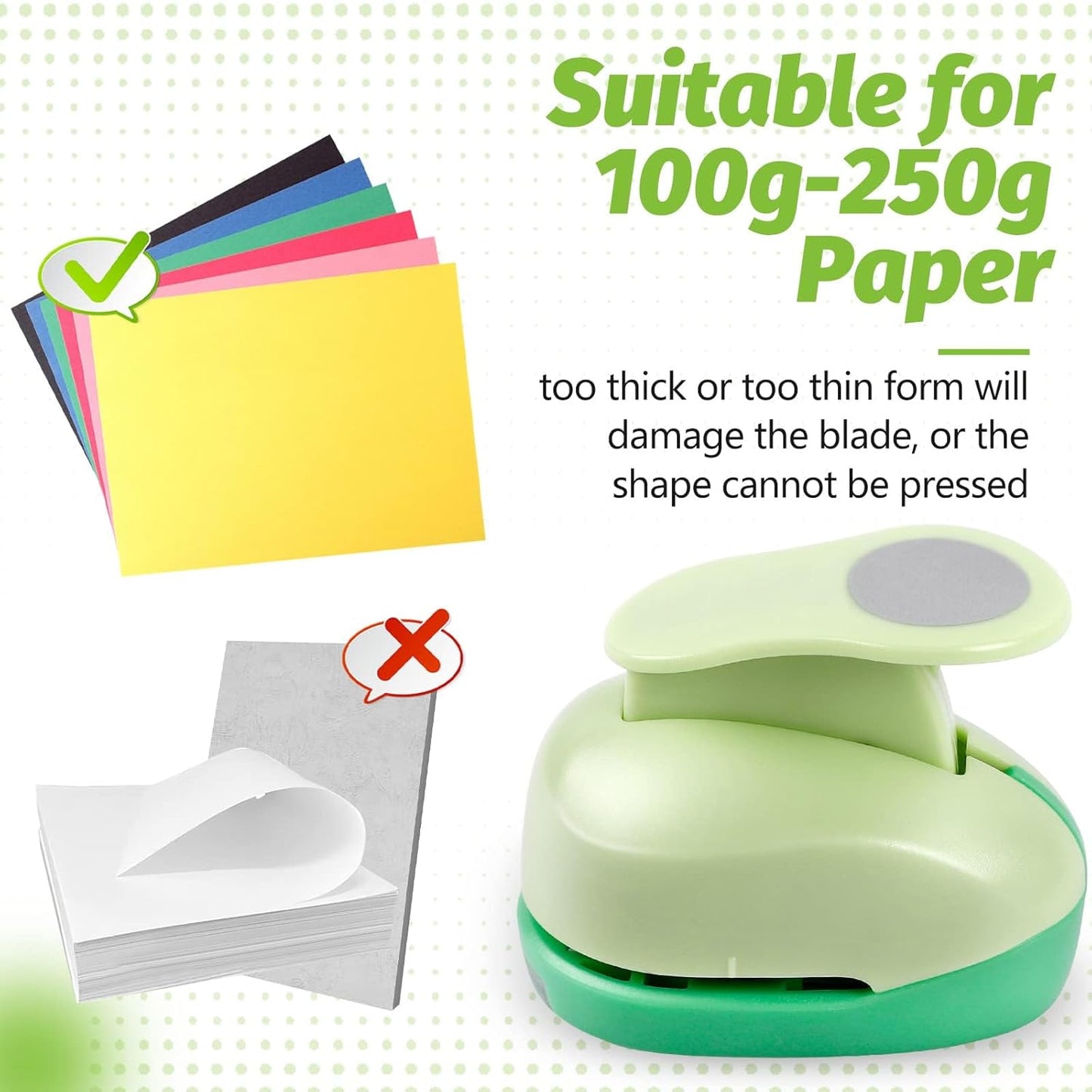 UCEC 1/2 Inch Circle Punch - Paper Circle Punch for Crafts, Scrapbooking, Cards & Arts