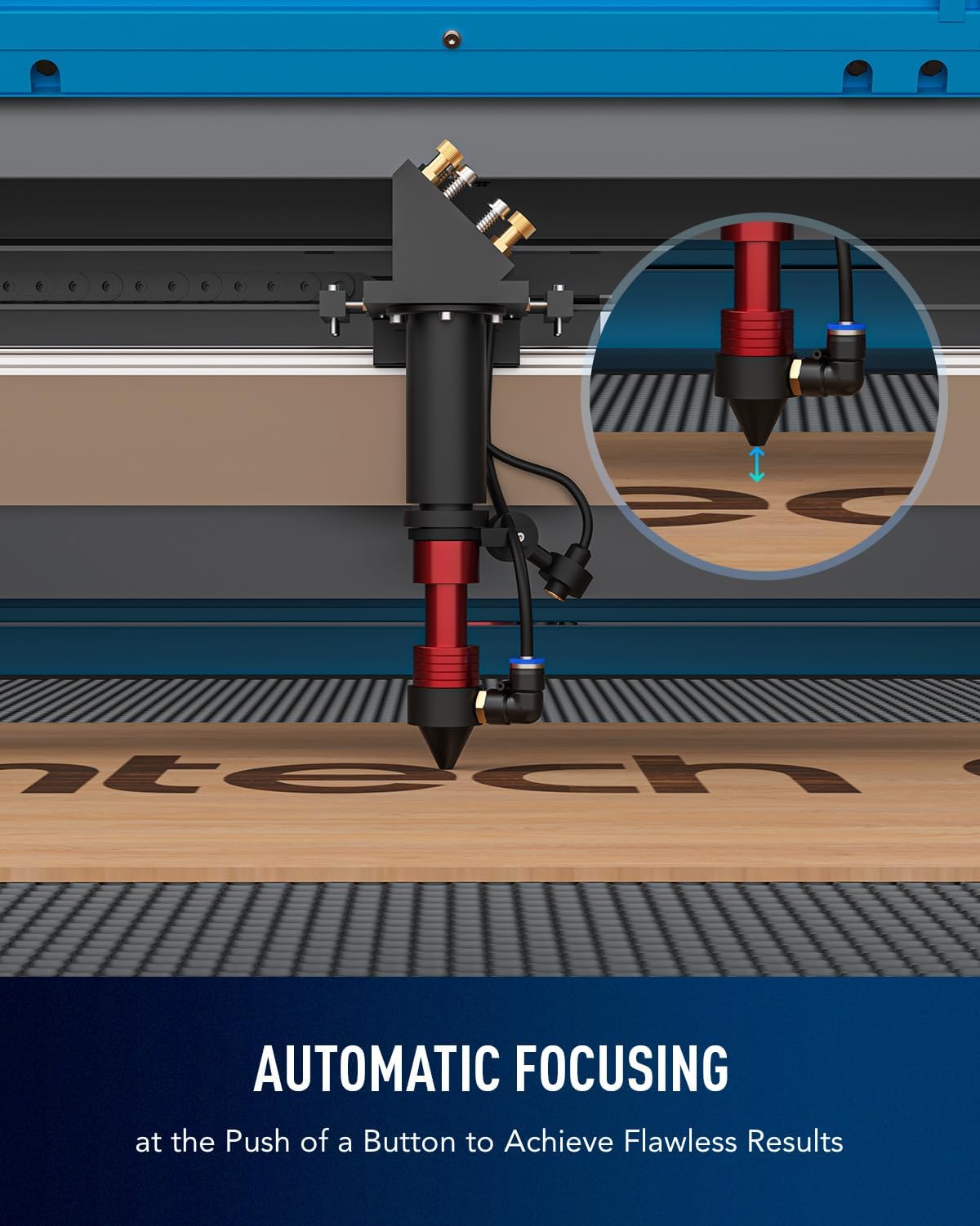 OMTech 150W CO2 Laser Engraver | 63" x 40" Cutting & Engraving Machine with Autofocus, Autolift & 3-Way Air Assist| Ideal for Wood, Glass & Acrylic