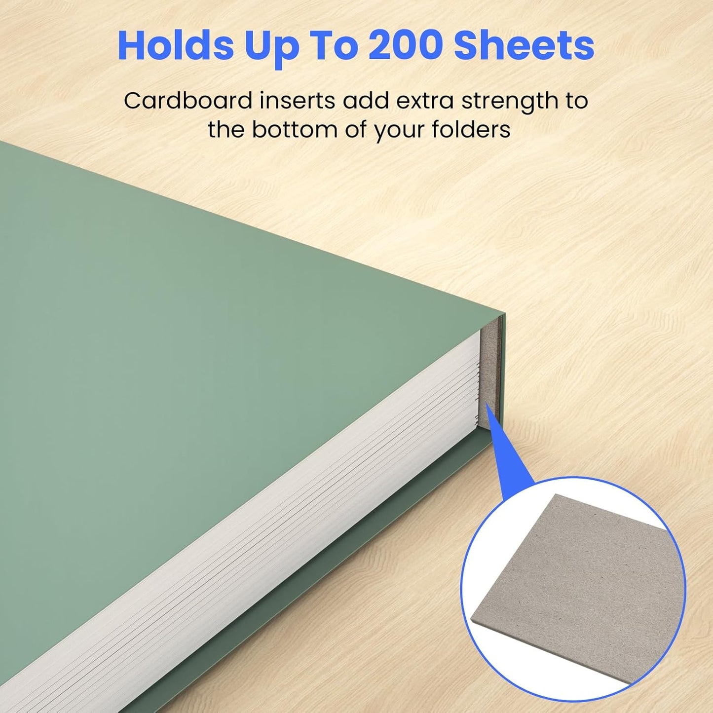 Hanging File Folders Letter Size, 25 Pack File Organizer Folders,1/5-Cut Tabs with Hanging File Folder Frame, Heavy Duty 1 Inch Expansion, Stay Organized for Your Home and Office Bulk File.