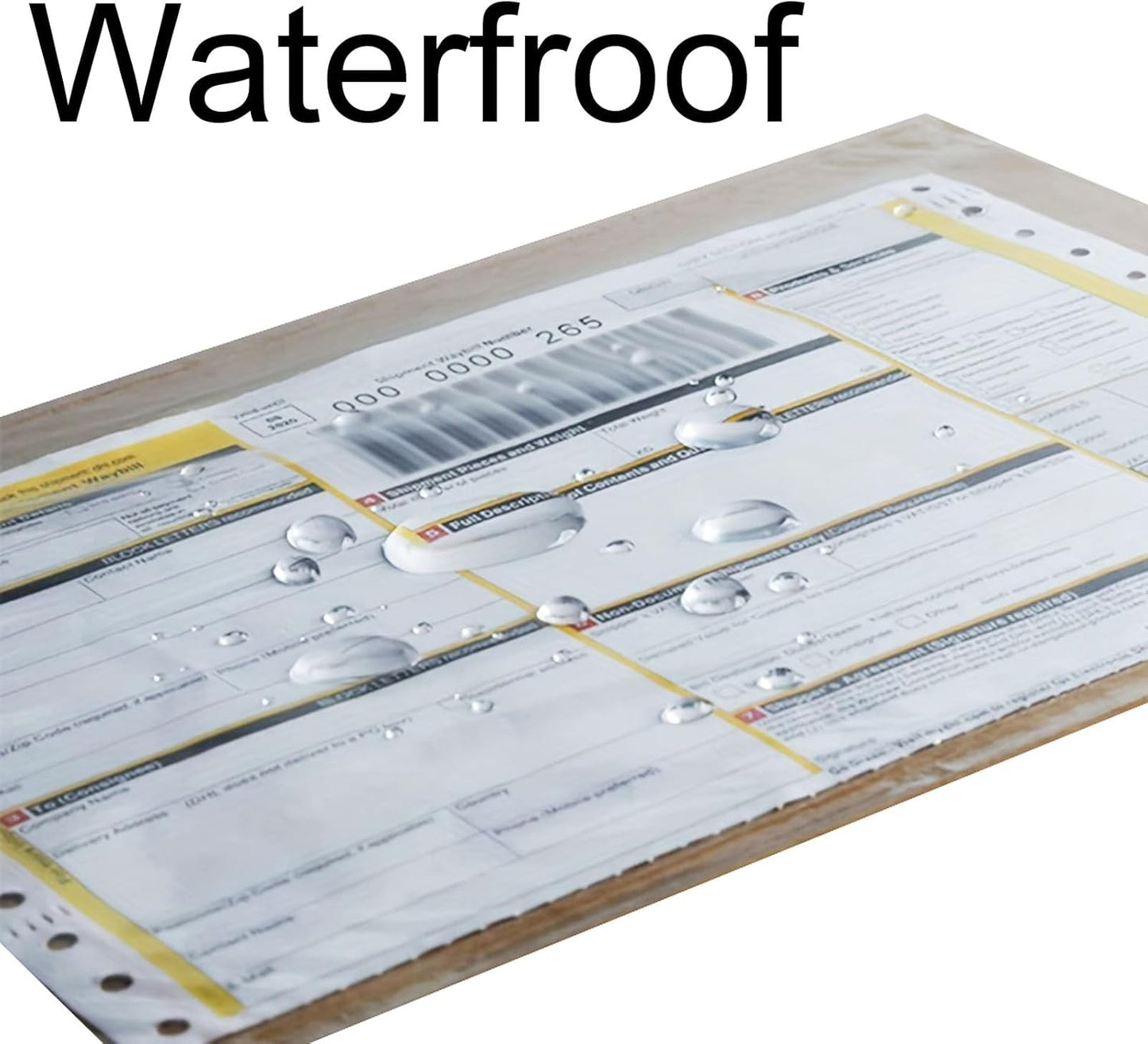 Coopaty 6" x 9" Adhesive Packing List Envelopes Clear Plastic Mailing Shipping Envelope Pouch (50 Bags)