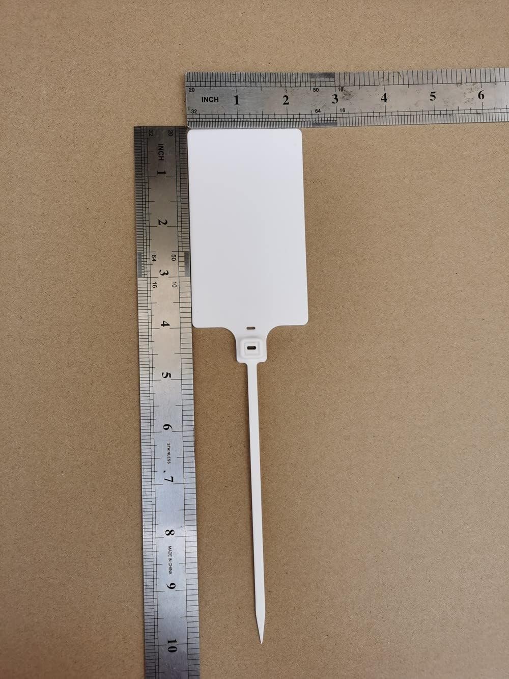 Plastic Seals Shipping Tags Logistics Use Big Sign Tie Large Label Tie, 255 mm Total Length, Package of 100 pcs (White)