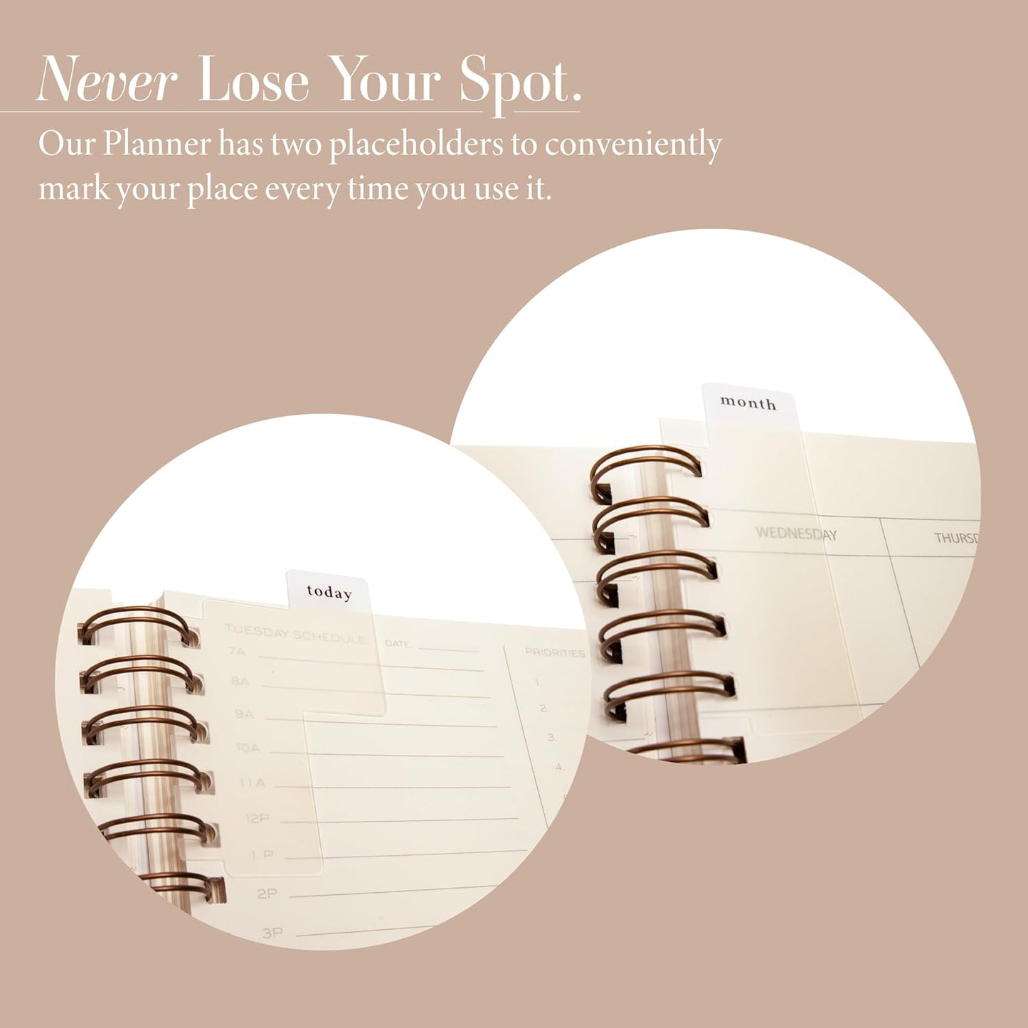 Anecdote Planner 2025 (8.5" x 10") Daily Planner Weekly Monthly Planner - 52 Weeks w/Library Buckram Cover, Brass Spiral - A4 Size Bleed-Resistant Paper – Ink Blue