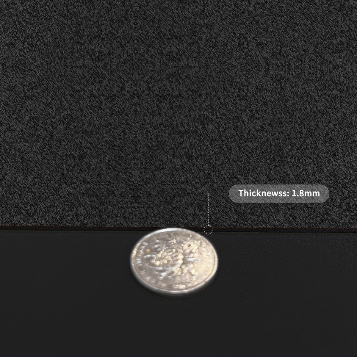 Desk Cover - 16x36 Inch Waterproof Anti Overflow Can Cover Up Defects Protect The Surface of Furniture from Scratches Can Be Used for Dresser Bedside Table(Black+Black 16x36)