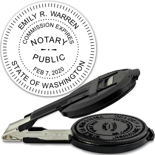 MaxMark Insert Only for Notary Seal Round Embosser for Washington State