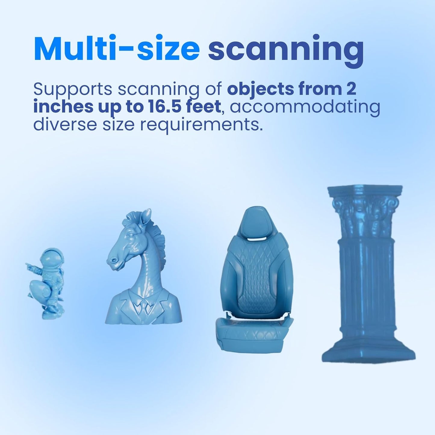 MQ Professional 3D Scanner Camera - Scan Large Surfaces with Color & Texture - Perfect for R&D, Engineering, Construction, Infrastructure, Art, Automotive, Science, Education, Design