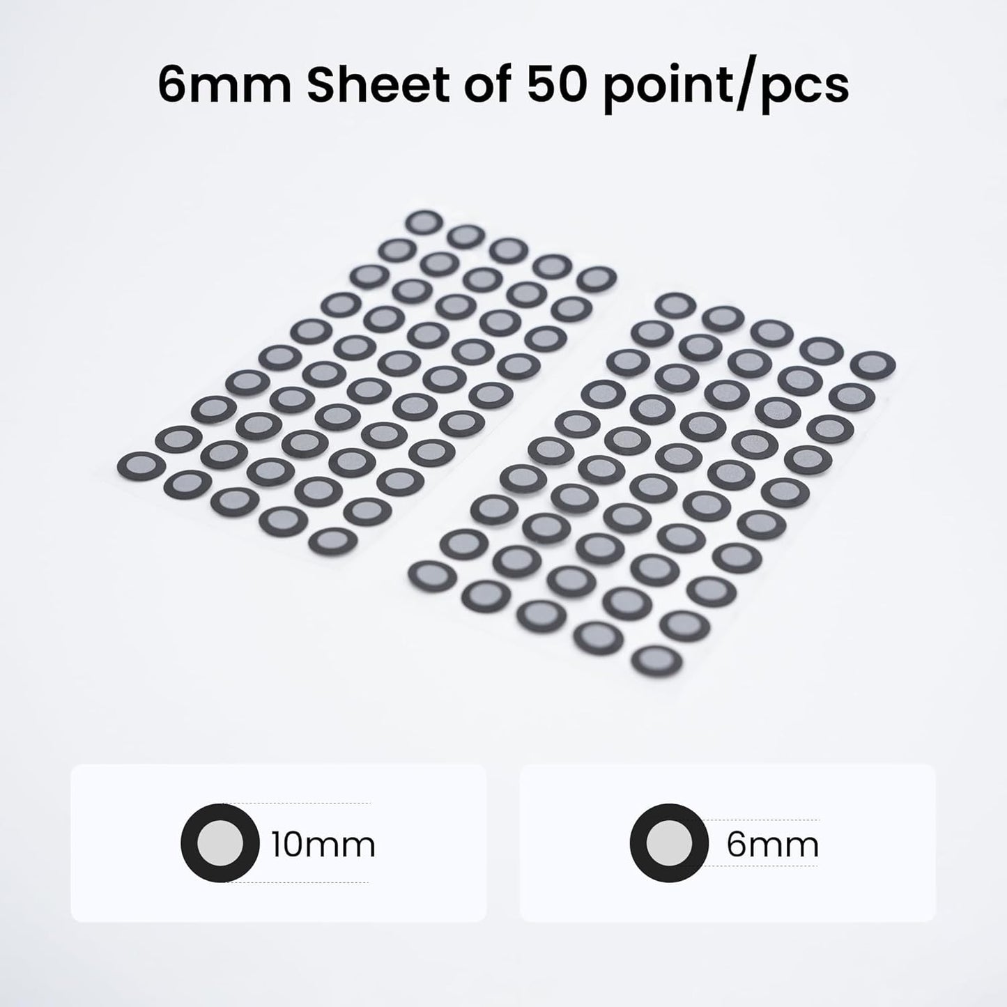 Revopoint 6.0 mm 3D Scanning Markers for 3D Scanners, 3D Tracking Dots, Reference Point Stickers, Diffuse Markers (1000 Points)