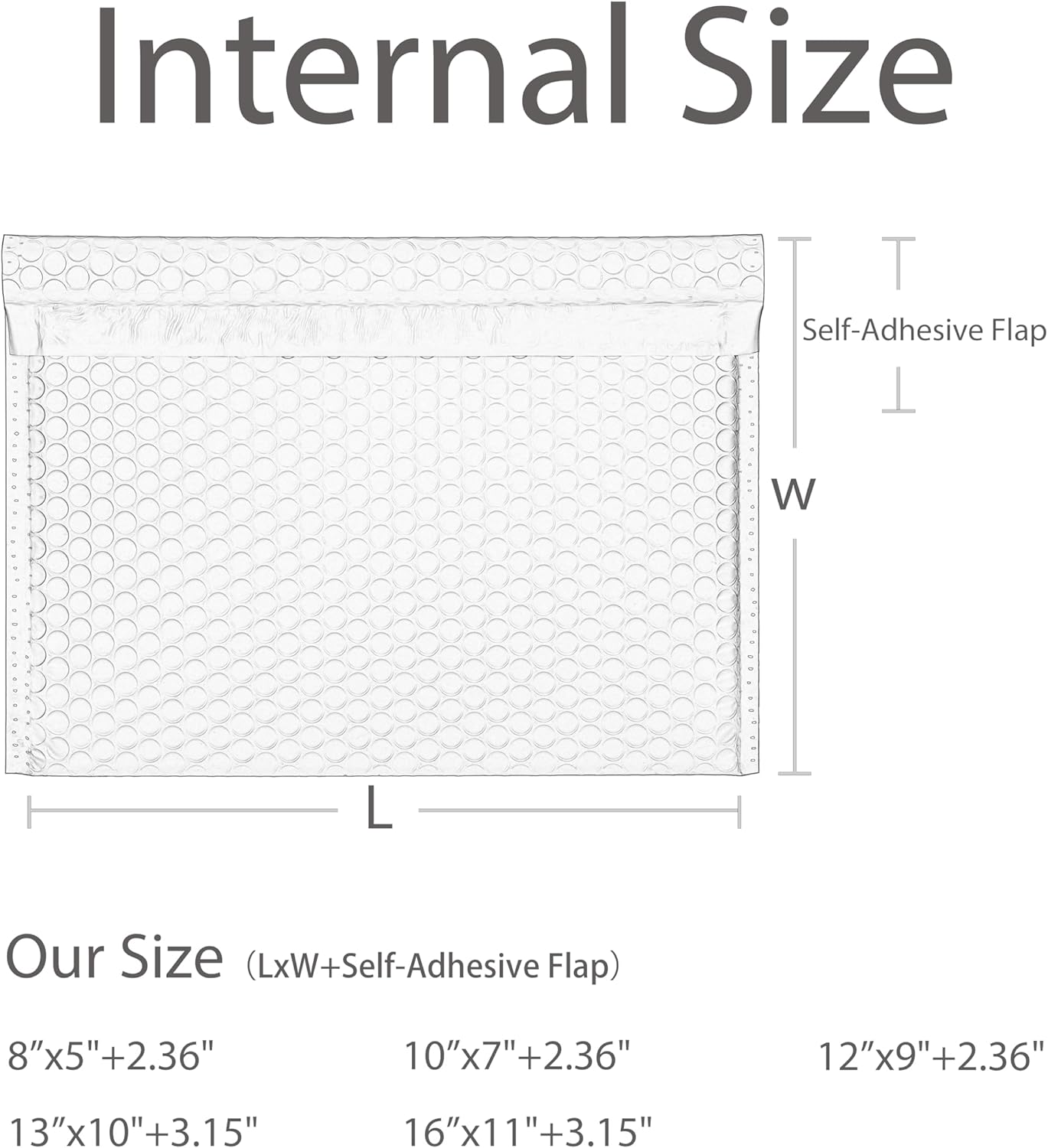 Red Side-Loading Bubble Mailers 8 x 5 Inches,Self-Seal Padded Mailing Envelopes, Pack of 27
