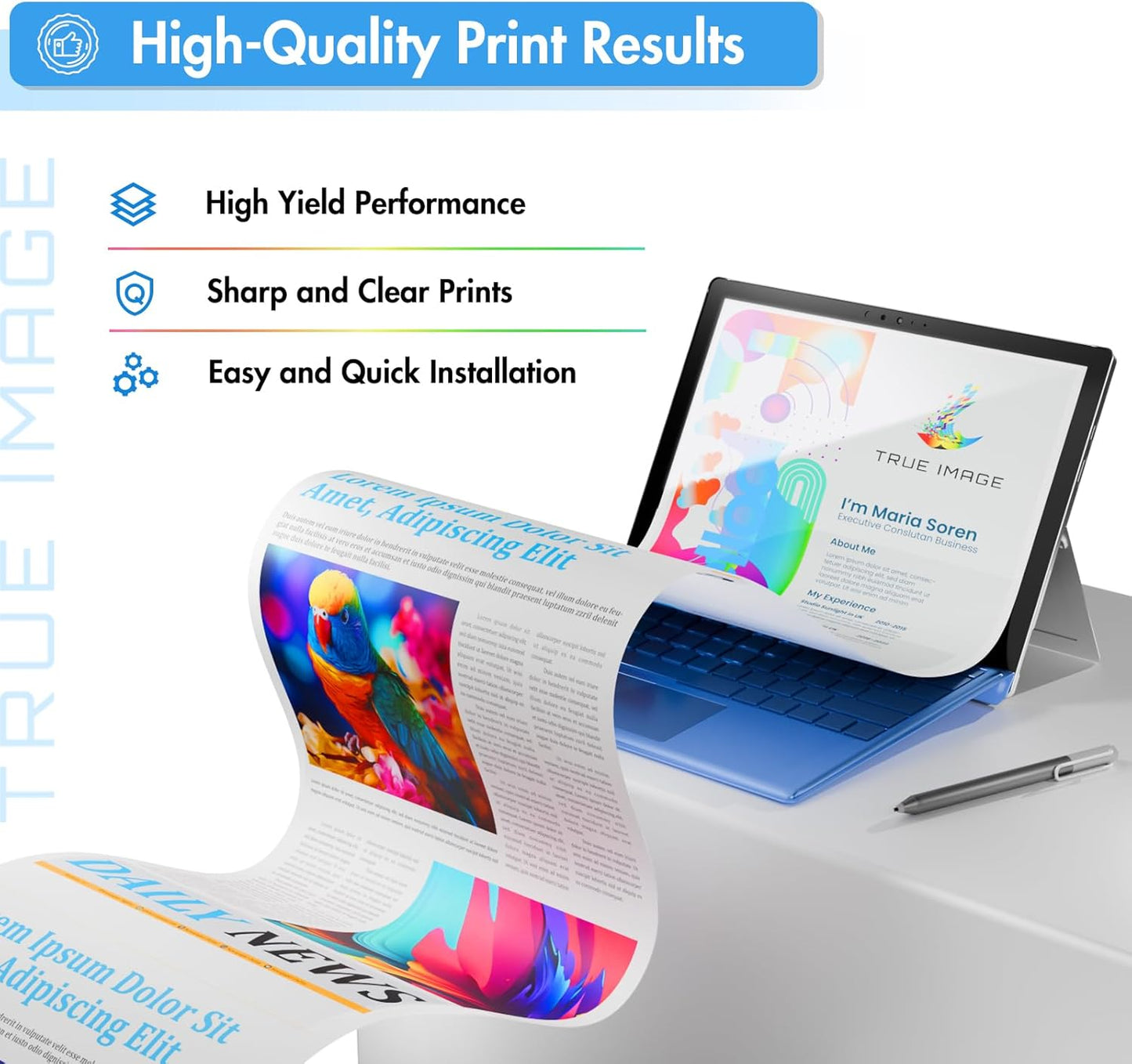 218X Toner Cartridges 4 Pack High Yield 218A 3201dw 3301fdw Compatible Replacement for HP 218A 218X Color Laserjet Pro 3201dw Pro MFP 3301cdw 3301sdw Printer Ink Set with Chip W2180X (B/C/Y/M)