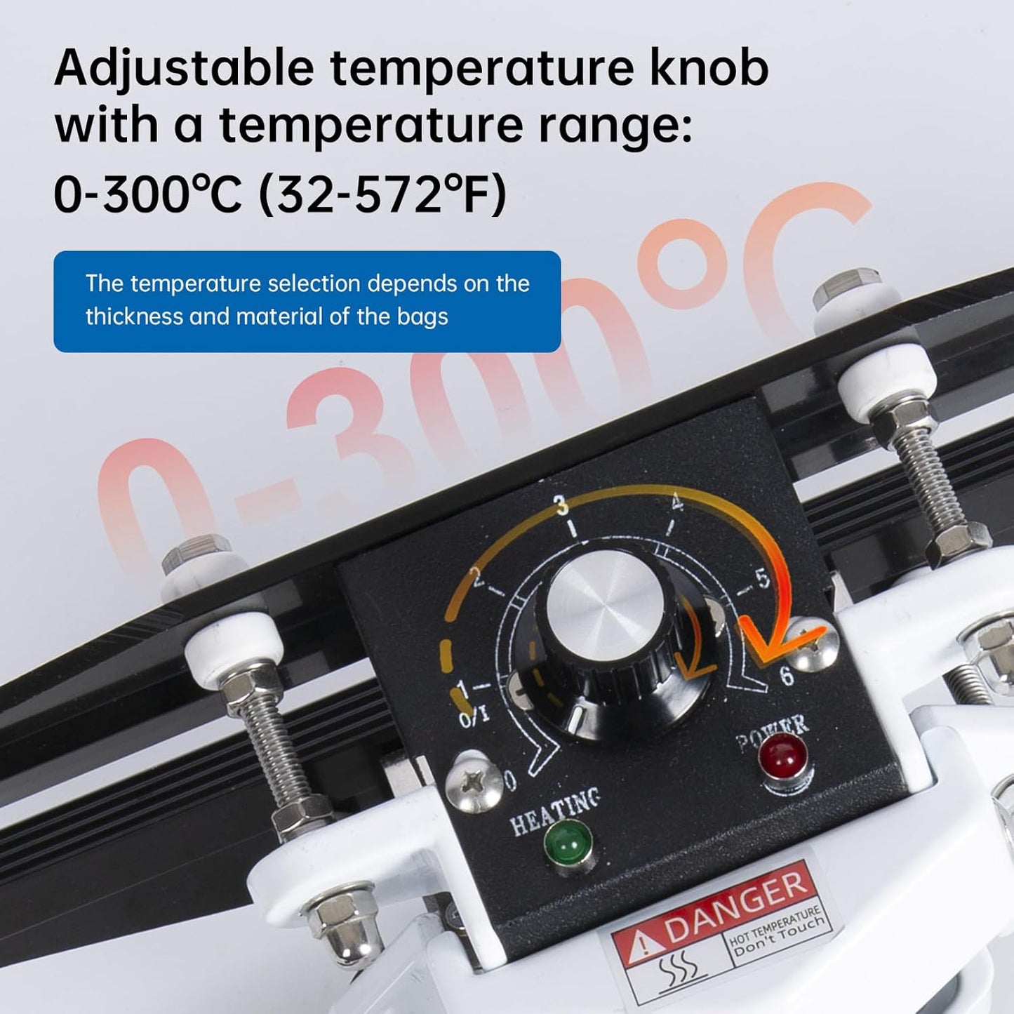 Portable Hand Held Heat Sealer Machine-R-PACK FKR-600, 24 Inches, For Foil Bag, Kraft Bag, Mylar Bag