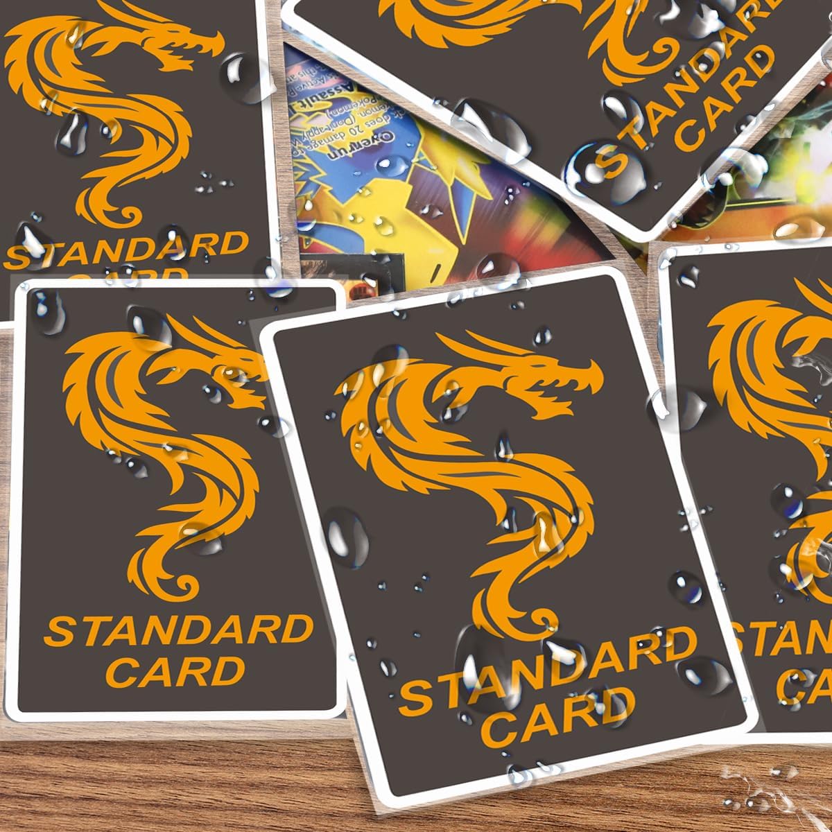 100PS Soft Clear Card Team Bag Protectors Sleeves for Card Game,Top Loader Fit for Magic Cards and Premium Cards and MTG,Baseball Card Sleeves