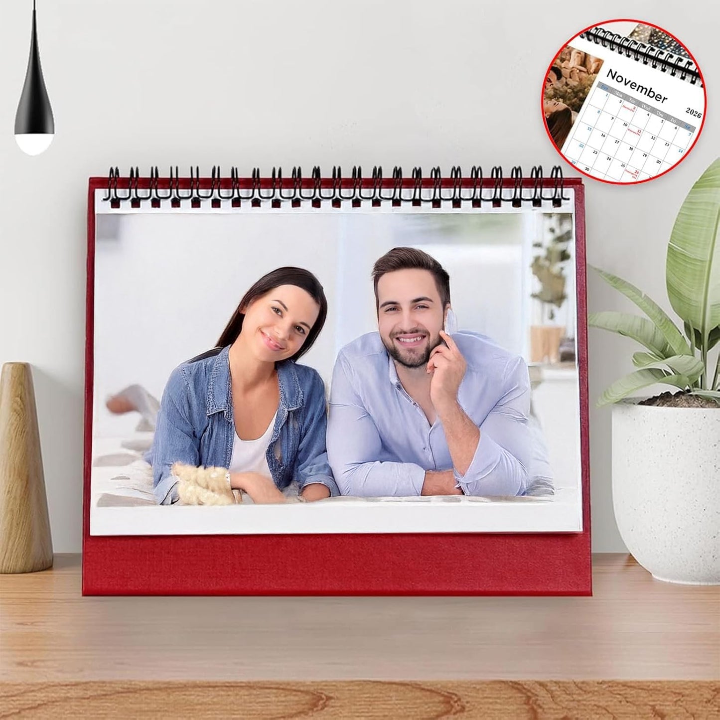 Custom Calendar 2026 for Home & Office - Print Your 13 Memories,Make Your Own Personalized Calendar Customized Christmas Gift &use your photo (Desk Calendar, 8.3'' x 6.7'')