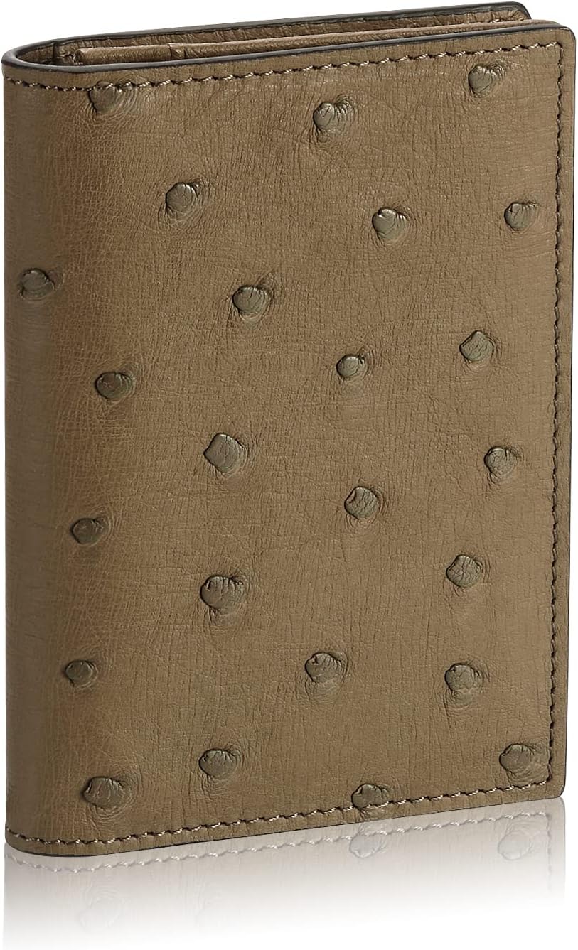 Leather Business Card Case Holder for Men & Women, Italian Calfskin