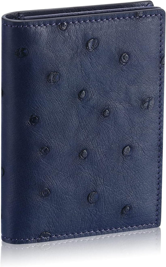 Leather Business Card Case Holder for Men & Women, Italian Calfskin