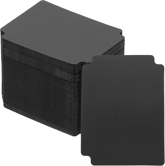 PATIKIL Trading Card Dividers, 100 Pcs Index Card Football Card Sorter Storage Boxes Organizer Tray Accessories for Sports Game Baseball Card, Black