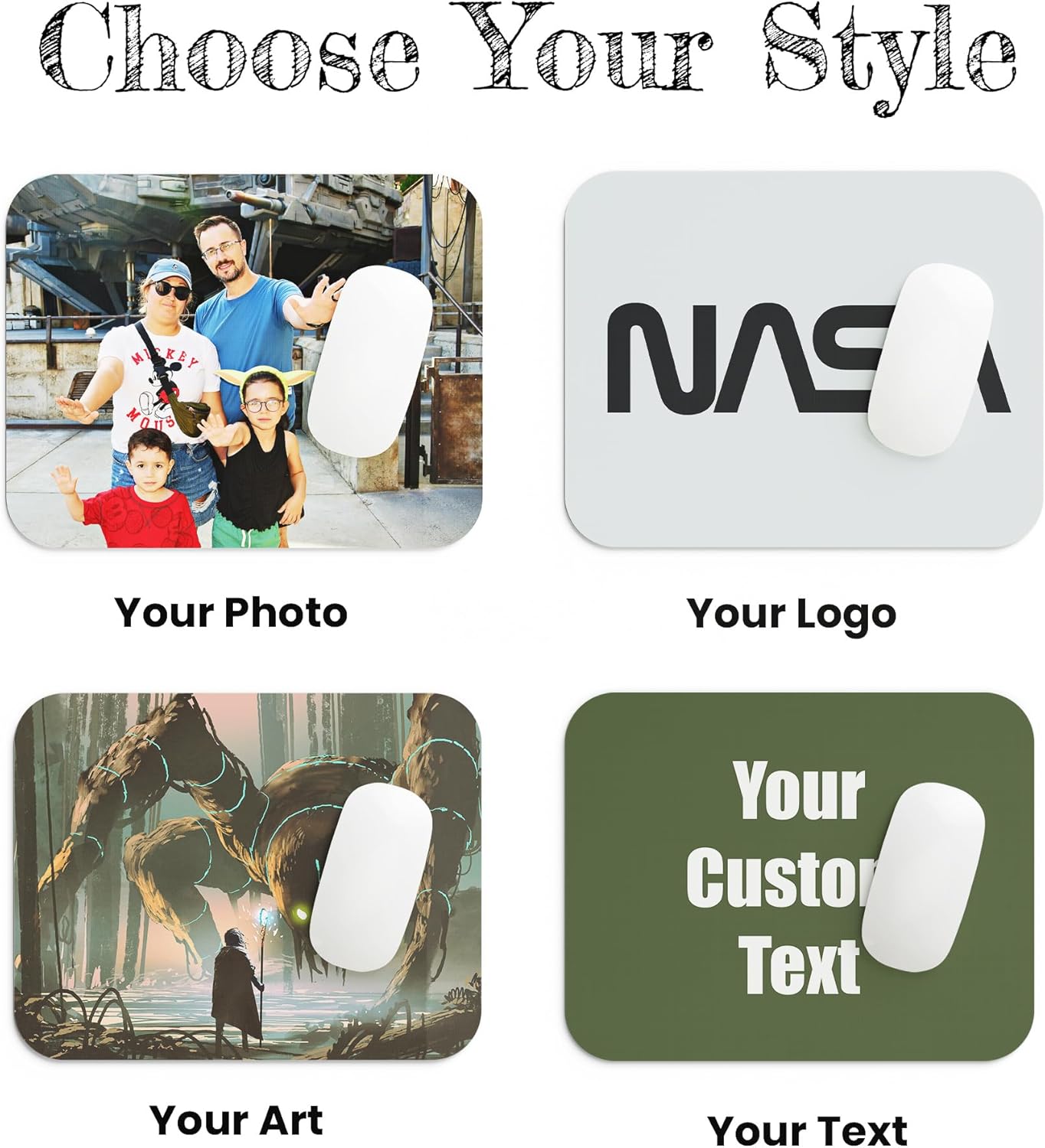 Custom Desk Mat – Personalized Desk Pad with Photo, Text, or Logo | 12x18” Neoprene Mat for Work, Gaming & Home Office
