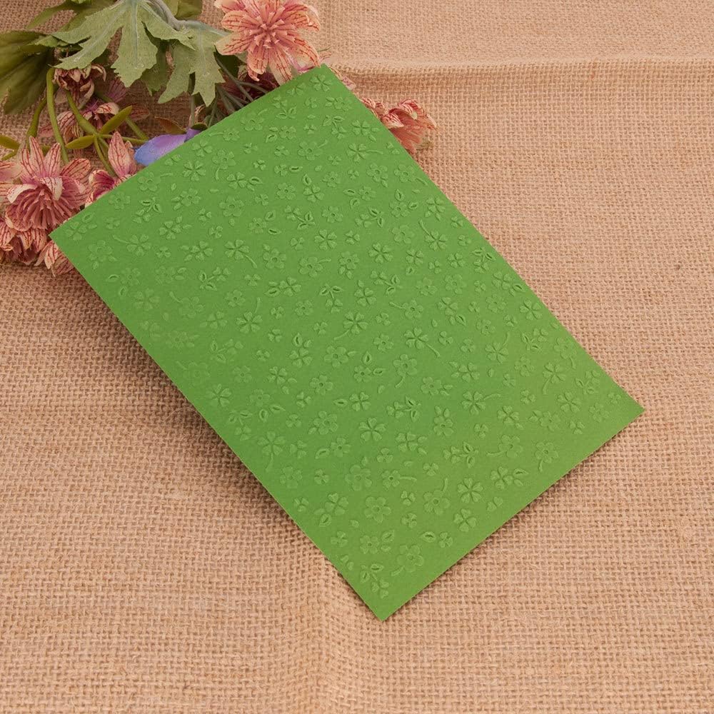 5Pcs Plastic Embossing Folders for Card Making Embossing Machine Template Mold Paper Card Embossing Stencil Flower Leaf Embossing Folder for Scrapbook Photo Album DIY Craft Decoration, 5 x 7inch
