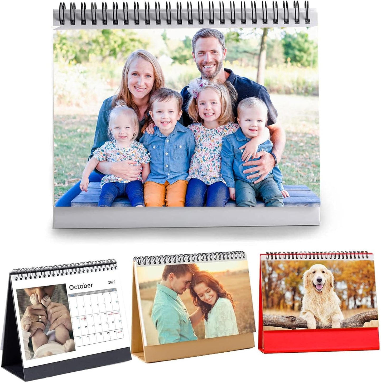 Custom Calendar 2026 for Home & Office - Print Your 13 Memories,Make Your Own Personalized Calendar Customized Christmas Gift &use your photo (Desk Calendar, 3 Packs)