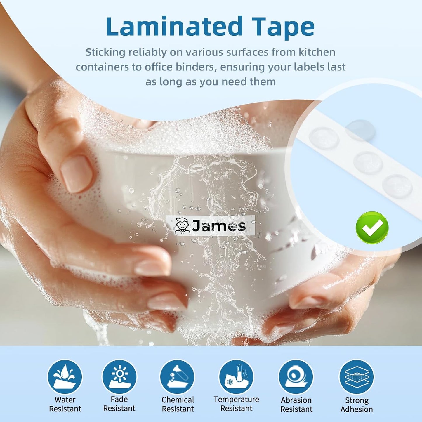TZe-211 Compatible with Brother P Touch Label Tape 6mm 0.23 Inch Laminated Black on White 1/4 Inch TZe211 TZ-211 for Brother Label Maker PT-D220 PT-D210 PT-H110 PT-D400, 4 Pack