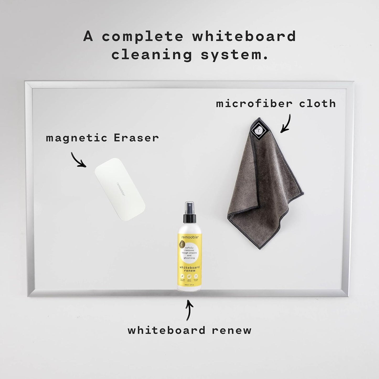 Remooble Dry Erase Whiteboard Cleaner 1 Gallon