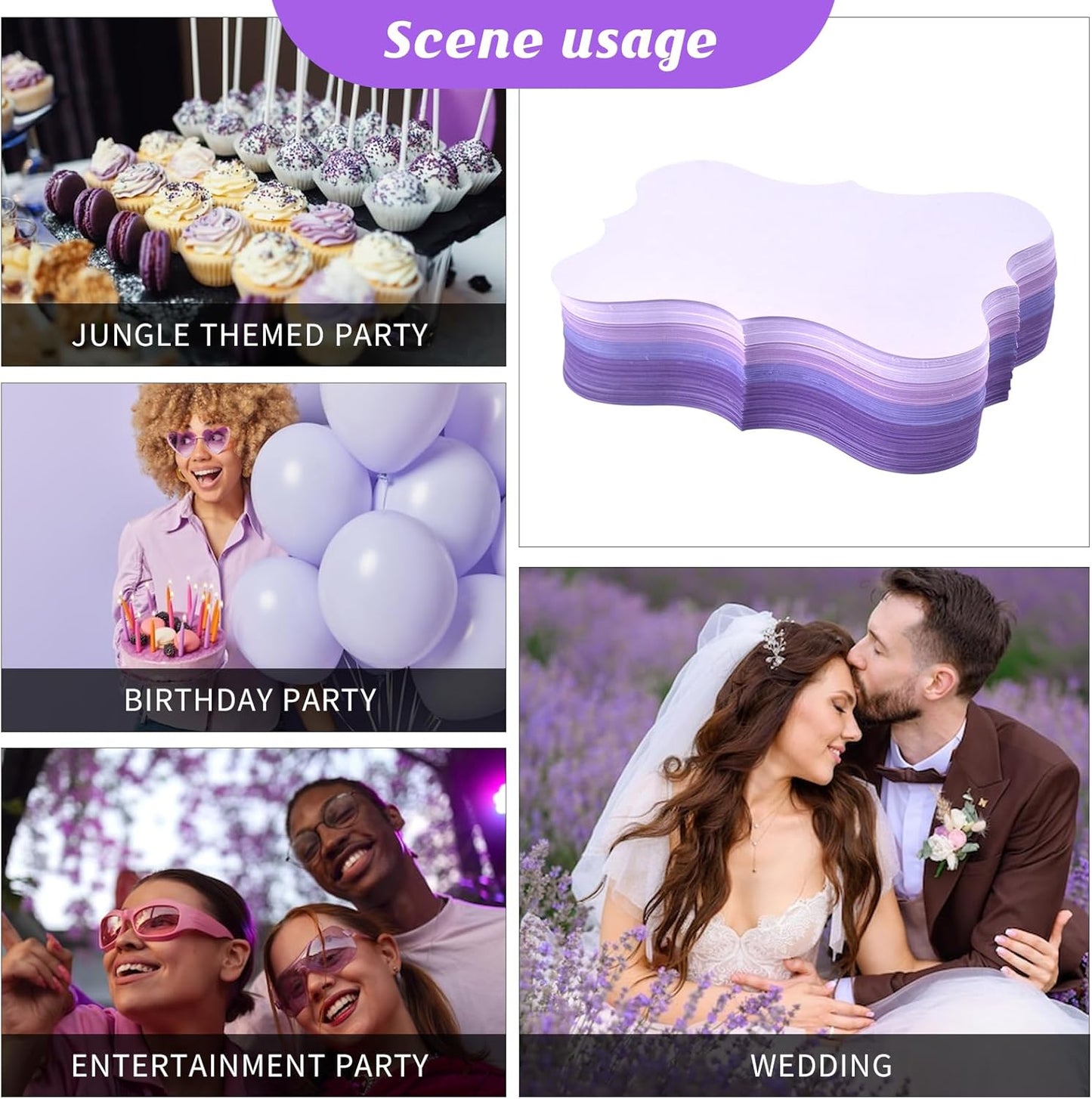 150 Pack Purple Index Cards 3x5 Colored Blank Index Cards Lavender Cardstock Wedding Index Cards Invitation Cards Thank You Notes Cards For School Office Studying Kids Nursing Students（180g）