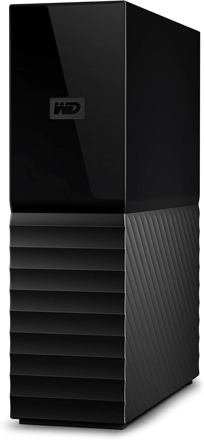 WD 22TB My Book Desktop External Hard Drive, USB 3.0, External HDD with Password Protection and Backup Software - WDBBGB0220HBK-NESN