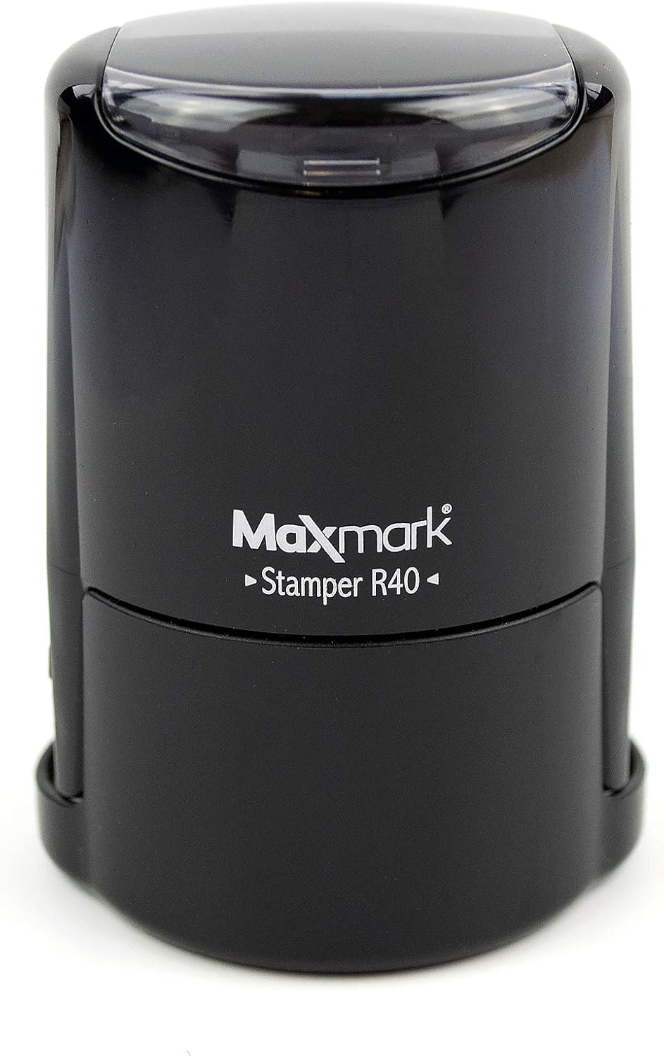 Round Notary Stamp for State of Massachusetts- Self Inking Stamp - Top Brand Unit with Bottom Locking Cover for Longer Lasting Stamp - 5 Year Warranty