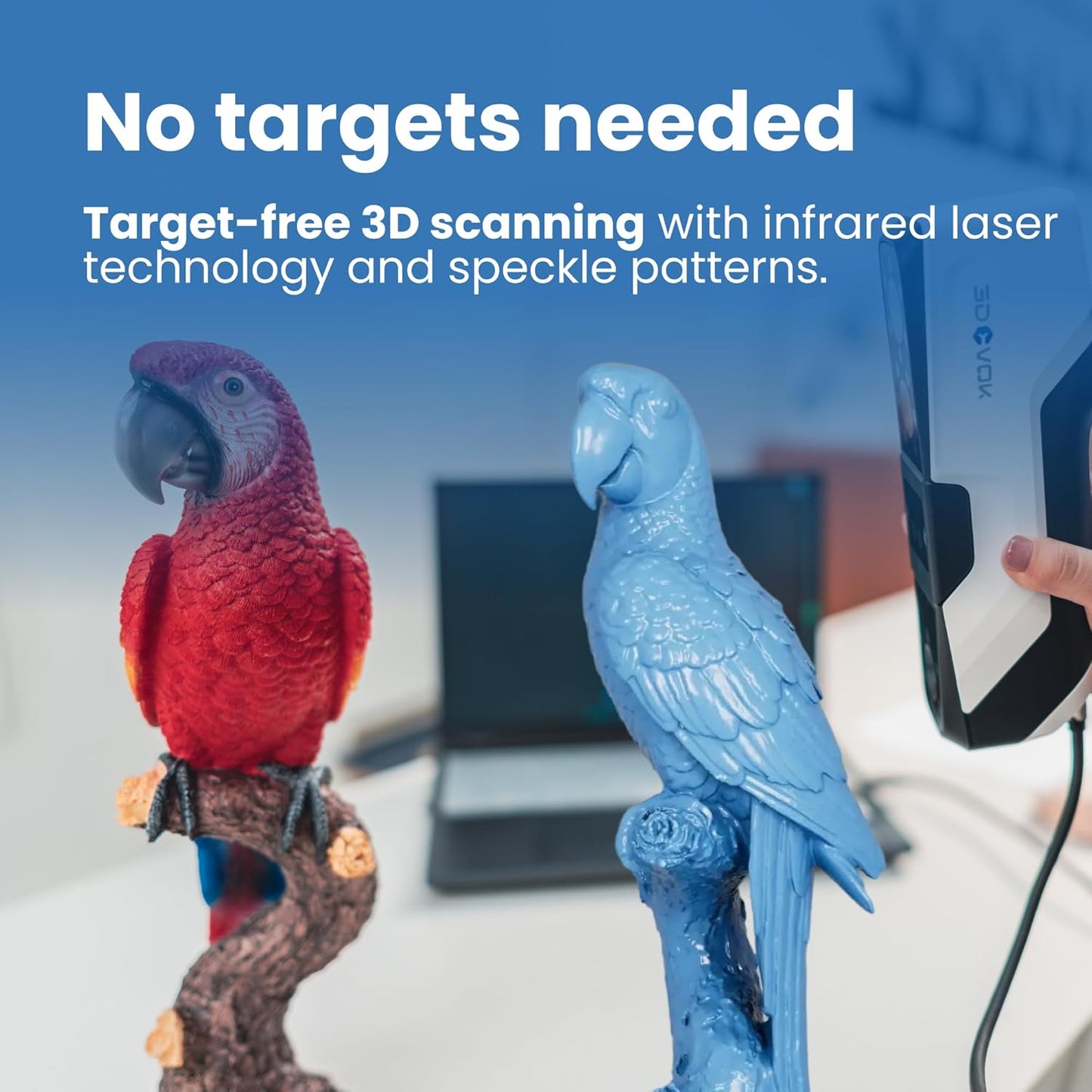 MQ Professional 3D Scanner Camera - Scan Large Surfaces with Color & Texture - Perfect for R&D, Engineering, Construction, Infrastructure, Art, Automotive, Science, Education, Design
