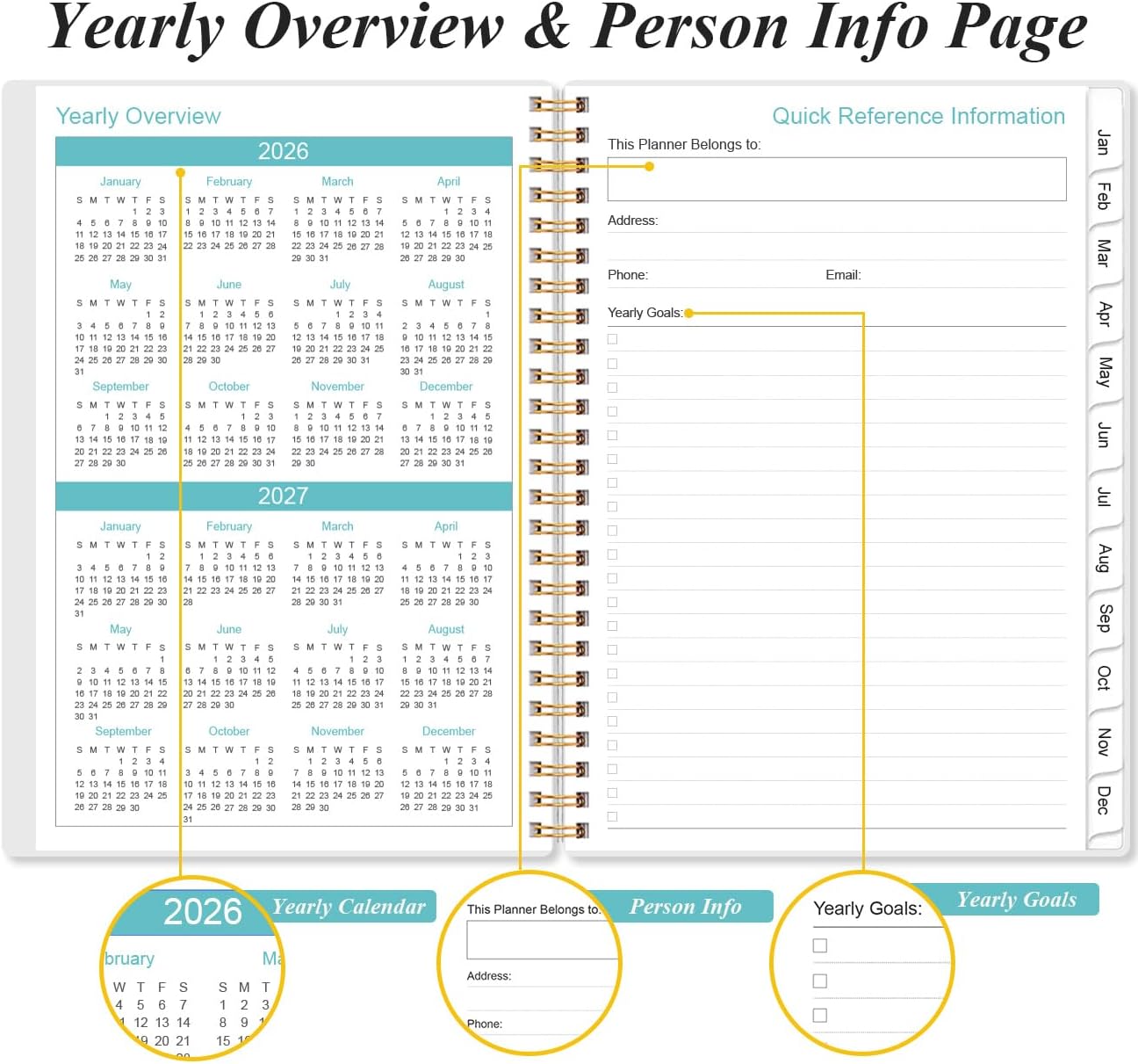 2026 Appointment Book & Planner - 2026 Daily Hourly Planner from January 2026 - December 2026, Weekly Appointment Book with 30-Minute Interval, Medium 6.4" x 8.5", Flower-C