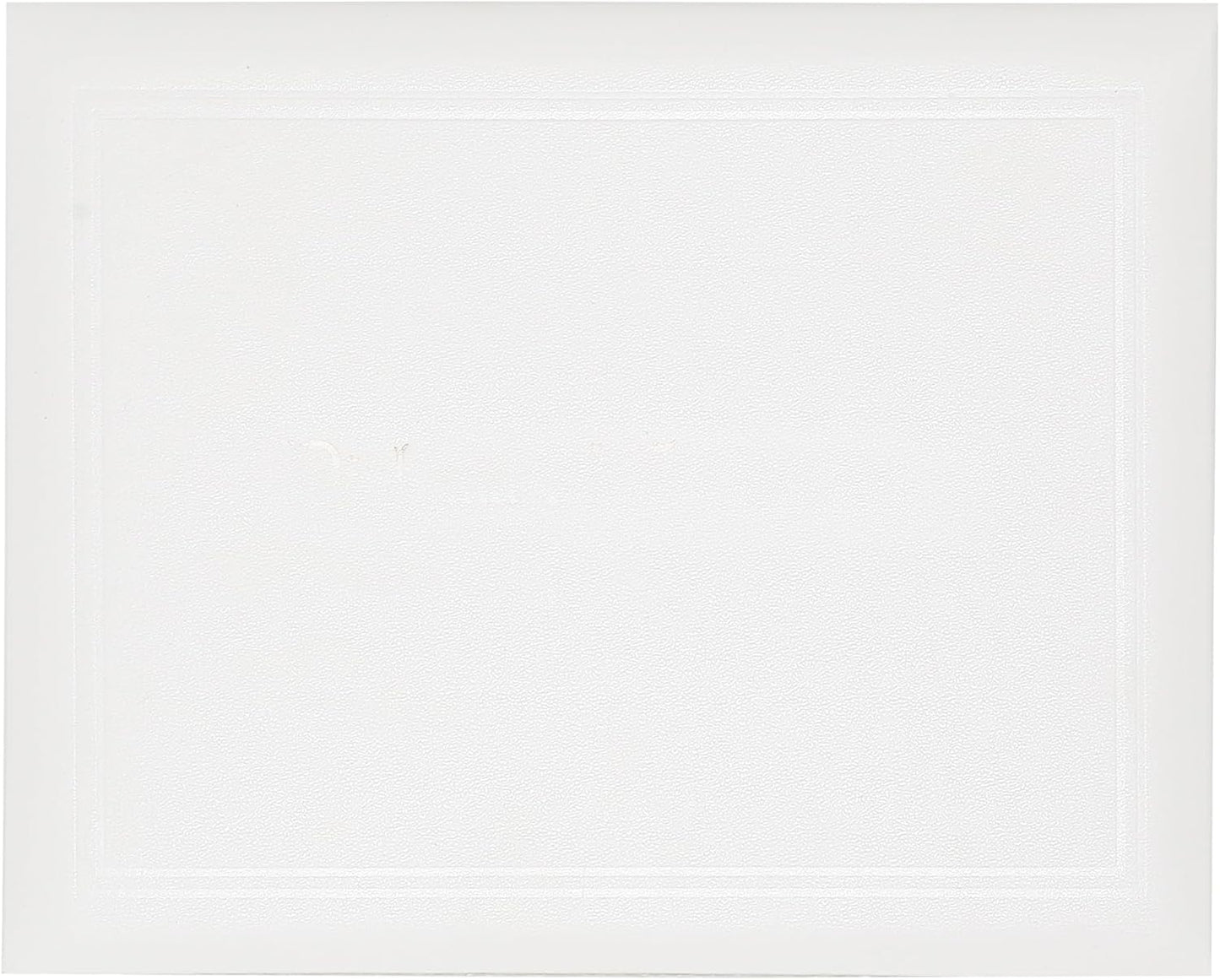GraduationMall 8.5"x11" Smooth Padded Diploma Cover Certificate Holder White,6-Packs