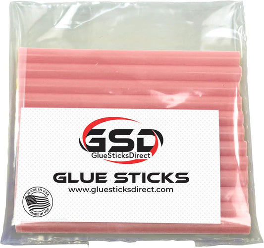 Mini Size Hot Melt Glue Sticks for Glue Gun - Bulk 4in Pink Glue Sticks - Great for Art Craft Repairs & Compatible w/Most Glue Guns - 5/16" X 4" (24 Sticks) - Made in USA
