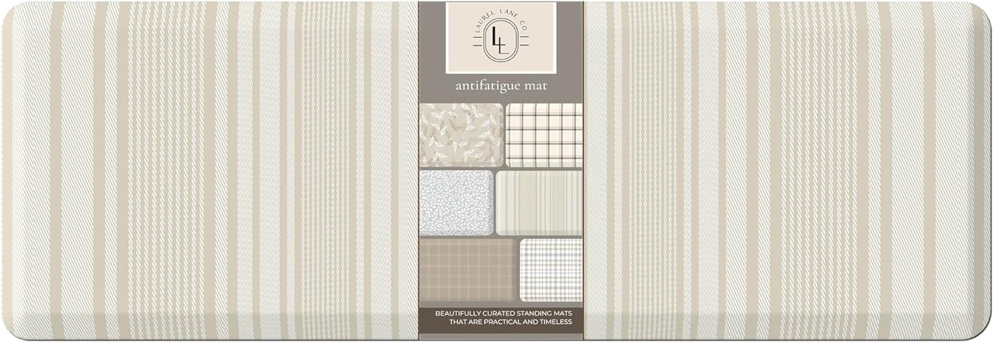 Anti Fatigue Mat by Laurel Lane Co. – Designer Anti Fatigue Mats for Kitchen Floor, Kitchen Mats for Floor, Desk Mat – Cushioned 0.75" Thick – Stain Resistant – Non-Skid Bottom – 20" x 60"