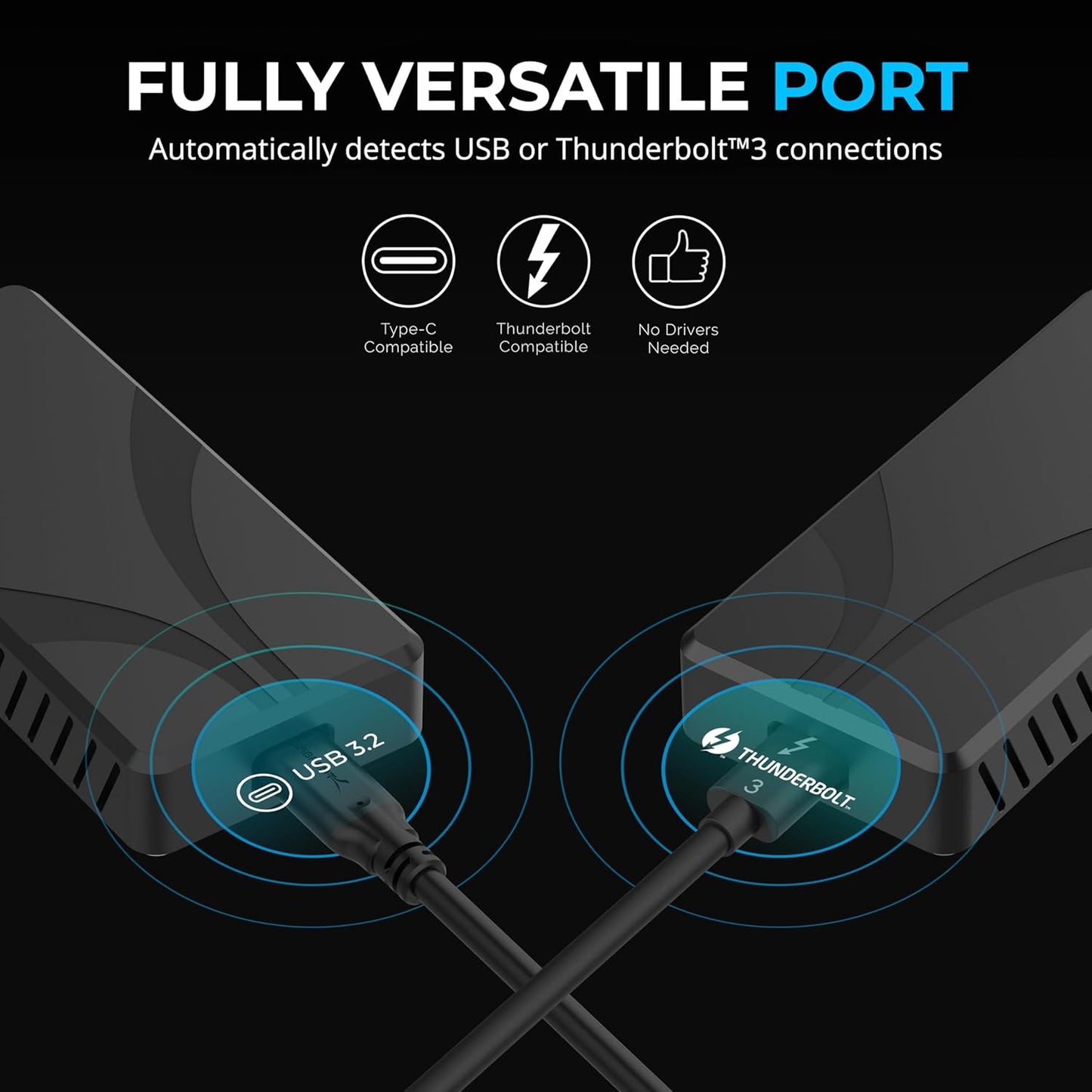 SABRENT Rocket XTRM Plus 2TB Thunderbolt 3 Portable SSD - High-Speed External Storage, Rugged Aluminum, USB-C Compatible, 2700MB/s, Bus-Powered, Plug & Play (SB-XTMP-2TB)